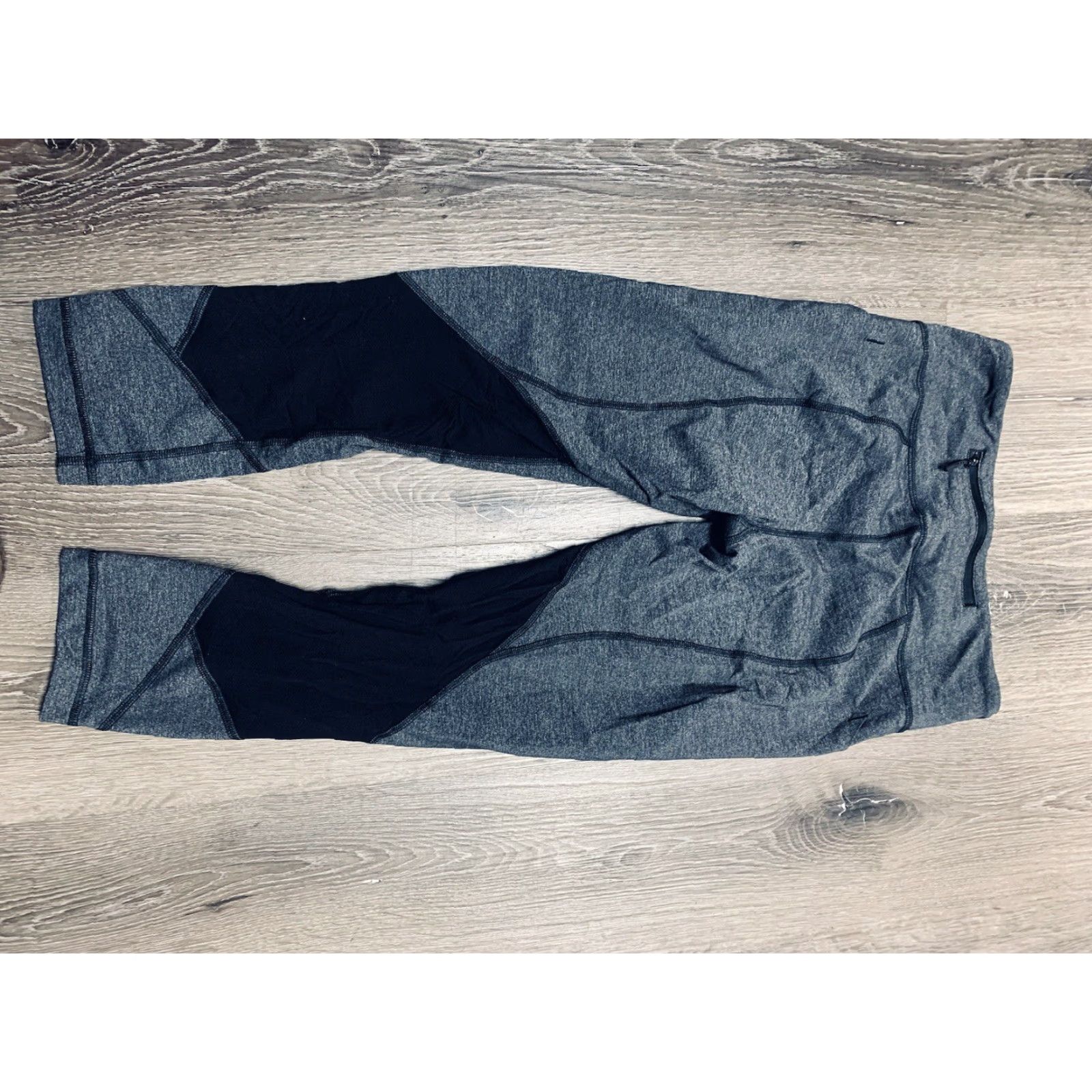 Lululemon Lululemon Pace Rival Cropped Gray Leggings Zip Pocket Size 6 Womens Size 28" / US 6 / IT 42 - 5 Thumbnail