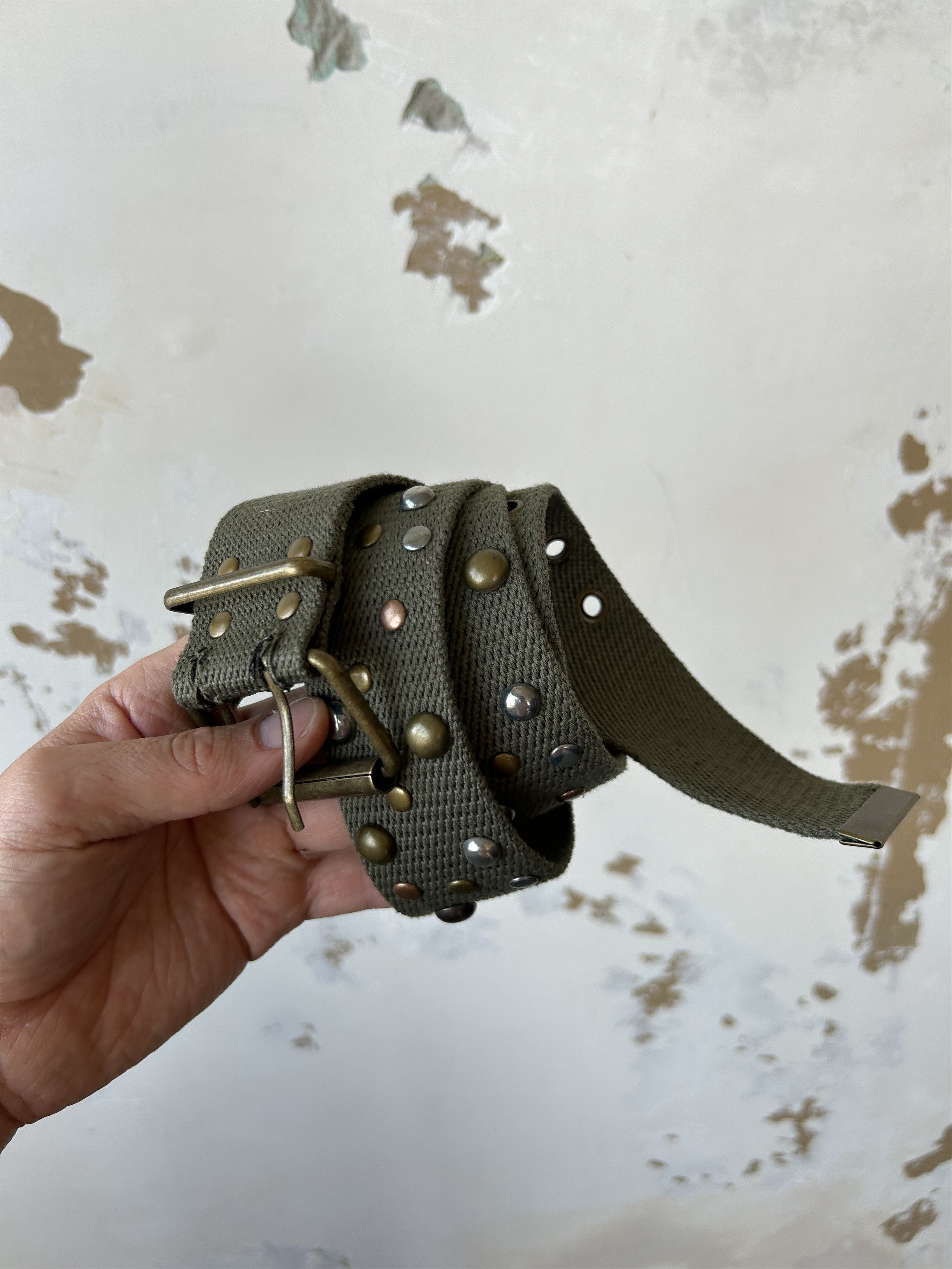 Other Vintage Avant Garde Belt On Rivets Y2K Japanese Style Size ONE SIZE - 4 Thumbnail