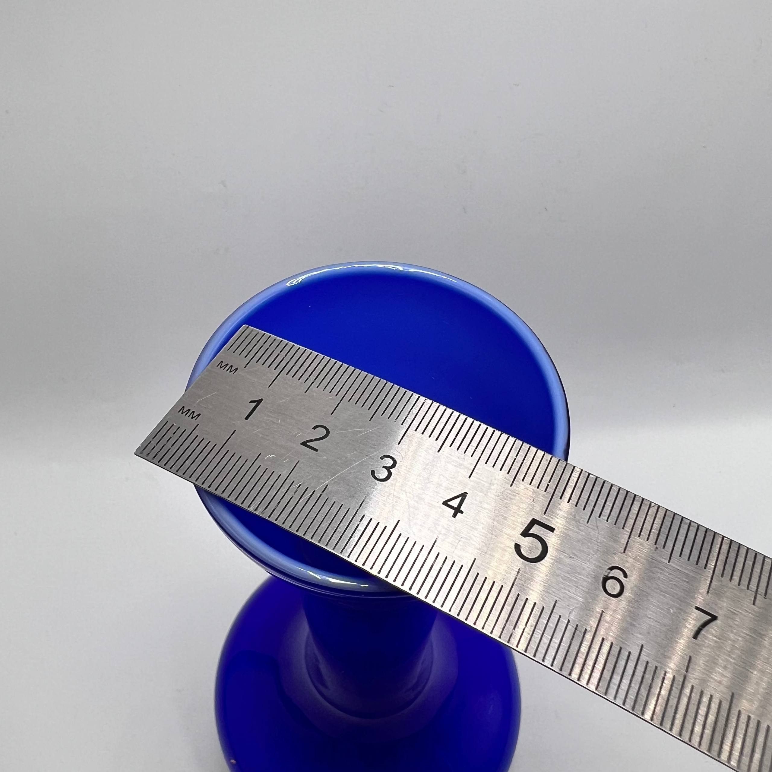 Vintage Vintage Cobalt Blue Glass Vase 21 cm – Ukrainian Art Glass Size ONE SIZE - 6 Thumbnail