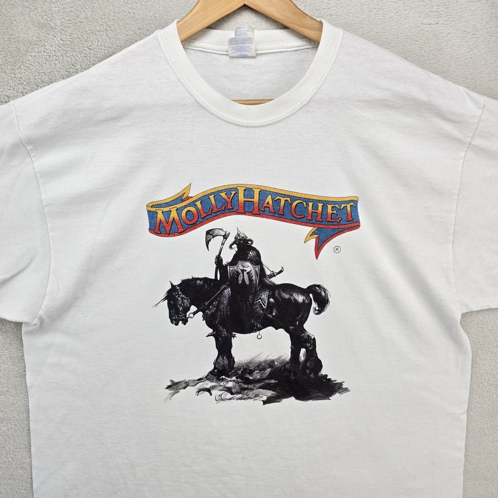 Port & Company Vintage Molly Hatchet Shir XL Lightning Strikes Twice Cover Size US XL / EU 56 / 4 - 2 Thumbnail