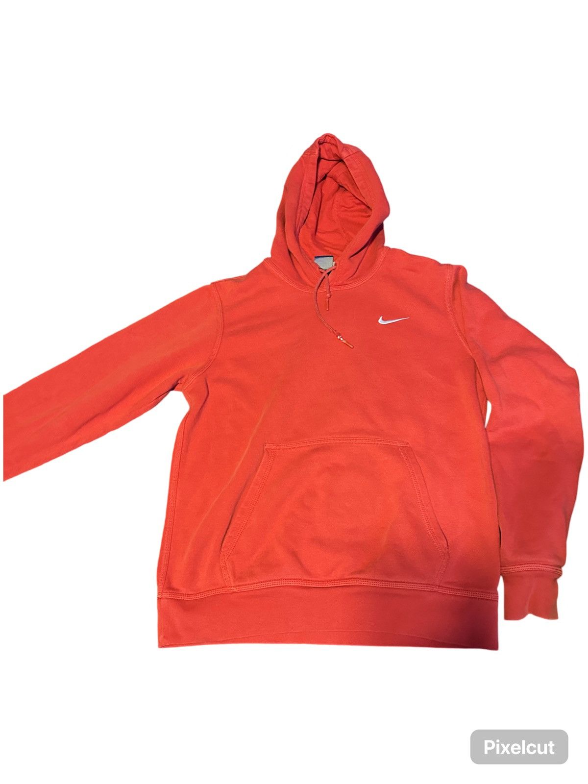 Nike × Vintage Red vintage nike swoosh hoodie Size US M / EU 48-50 / 2 - 1 Thumbnail