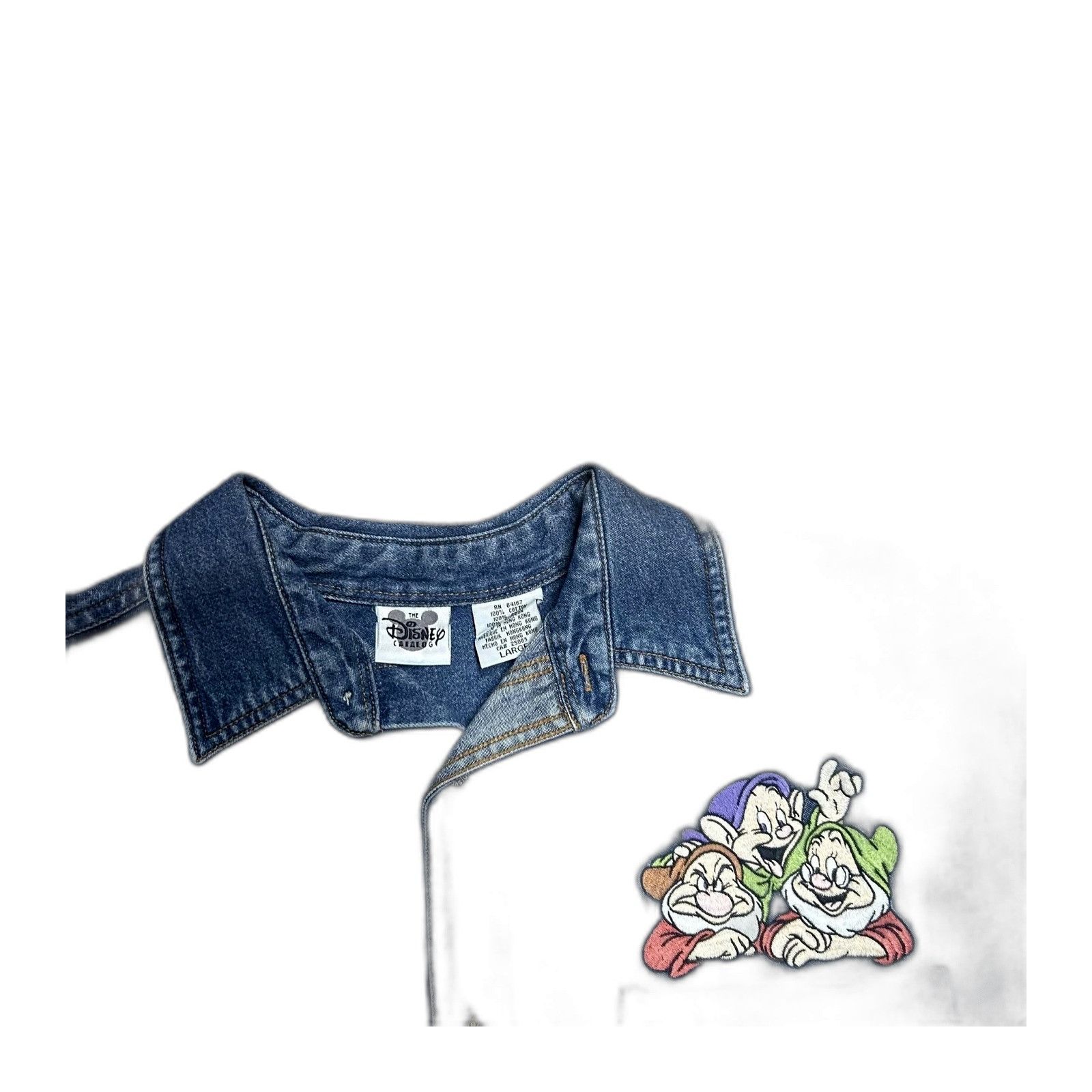 Disney Vintage Disney Dwarves Denim Shirt Long Sleeve Large Size US L / EU 52-54 / 3 - 4 Thumbnail