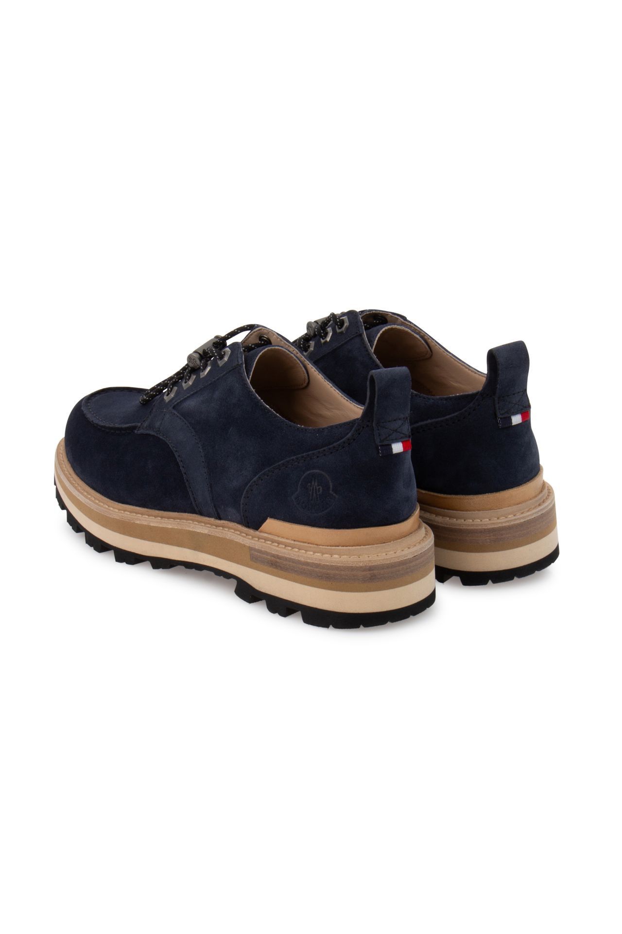 Moncler o1y0225 Leather Laced Shoes in Navy Blue Size US 10 / EU 43 - 3 Thumbnail