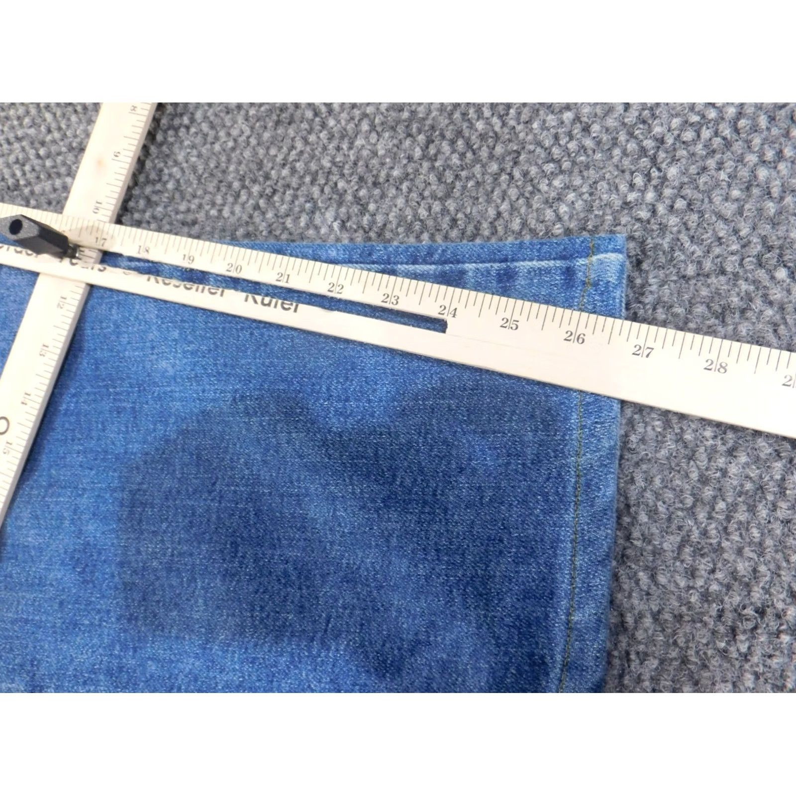 Lee Lee Jeans Mens Straight Jeans 40x30 Blue Regular Fit Denim Cotton Zip Pockets 27in Inseam Regular Rise Mid 10-12in Theme American Mens Size US 40 / EU 56 - 7 Thumbnail