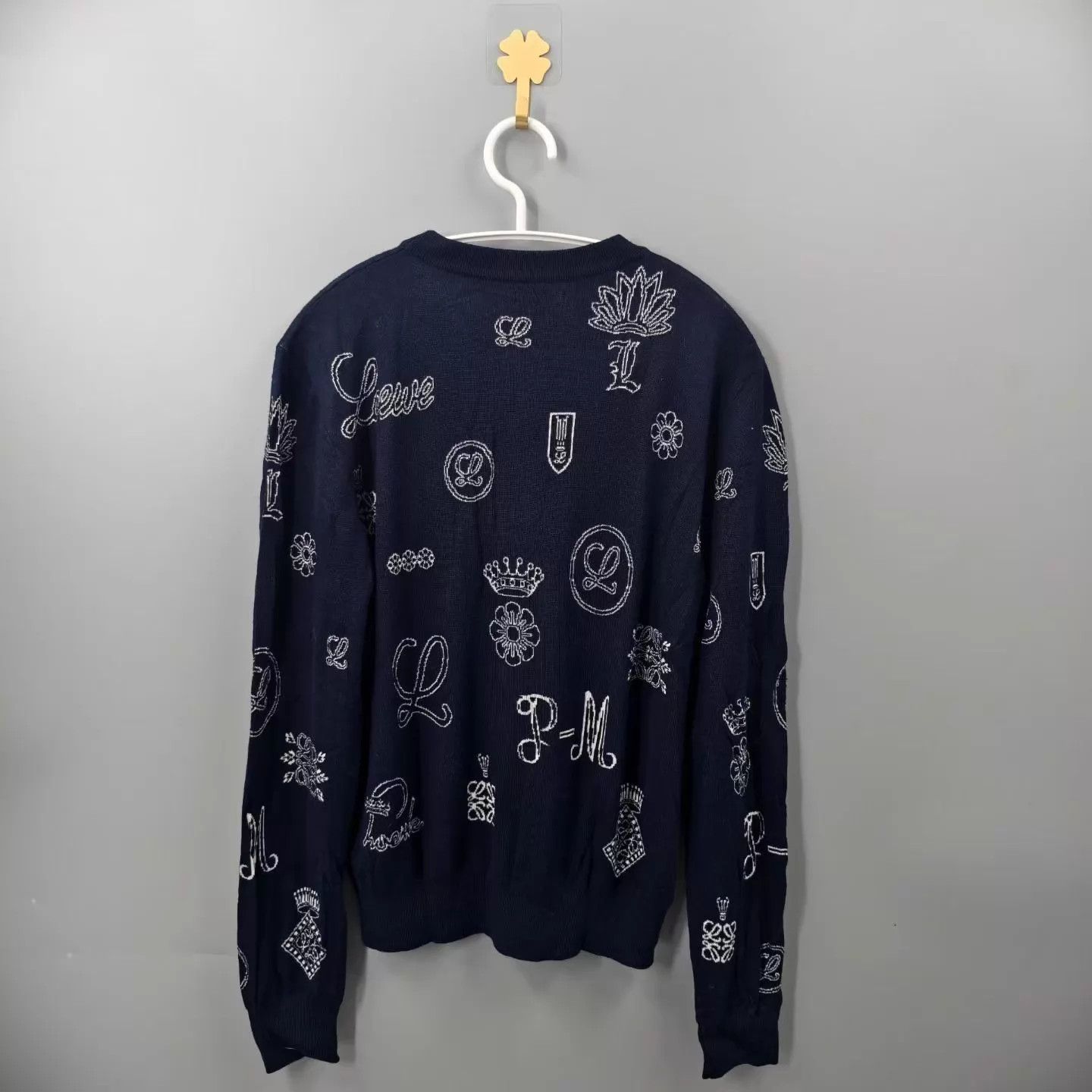Loewe LOEWE Navy Blue Logo Knit Top S New Size US S / EU 44-46 / 1 - 2 Thumbnail