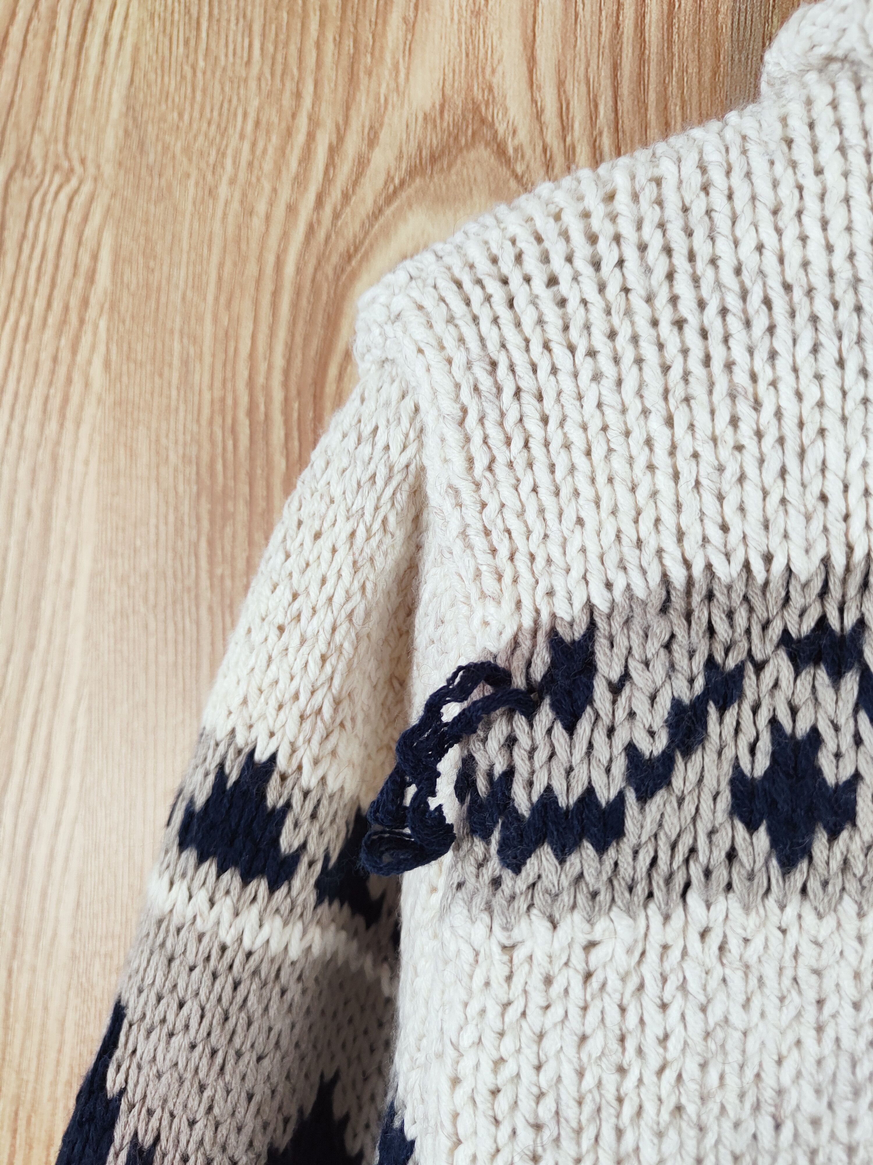 Japanese Brand Strange Heaven Cream Knitwear Cardigan #W425 Size US L / EU 52-54 / 3 - 7 Thumbnail