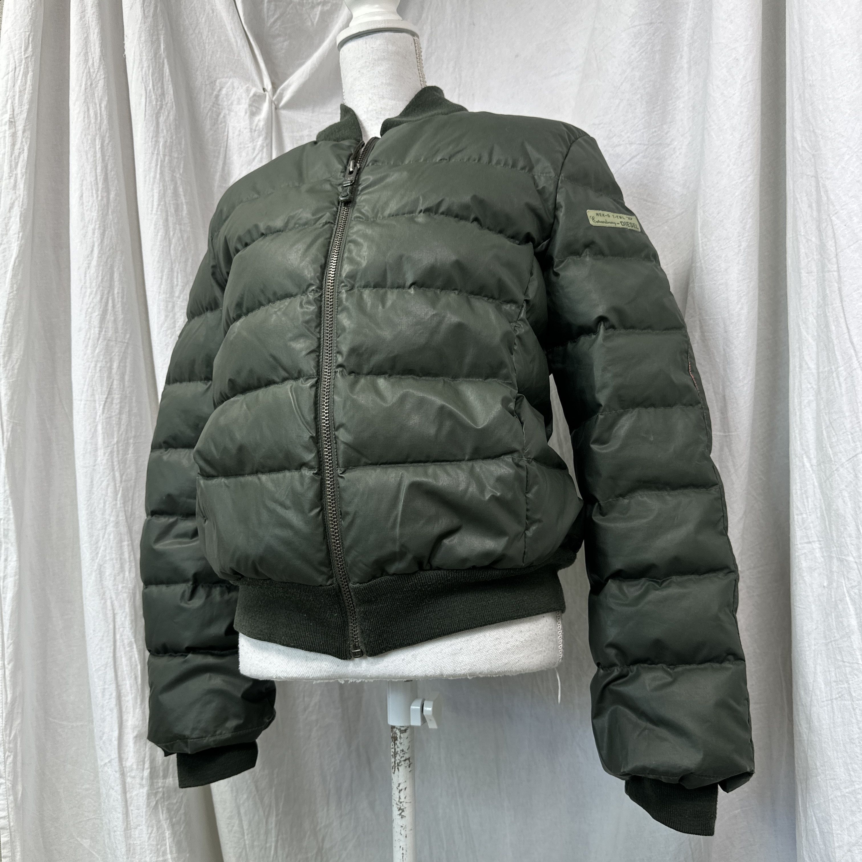 Diesel Vintage Avant-Garde Cropped Diesel Bomber Jacket Y2K Size US L / EU 52-54 / 3 - 6 Thumbnail