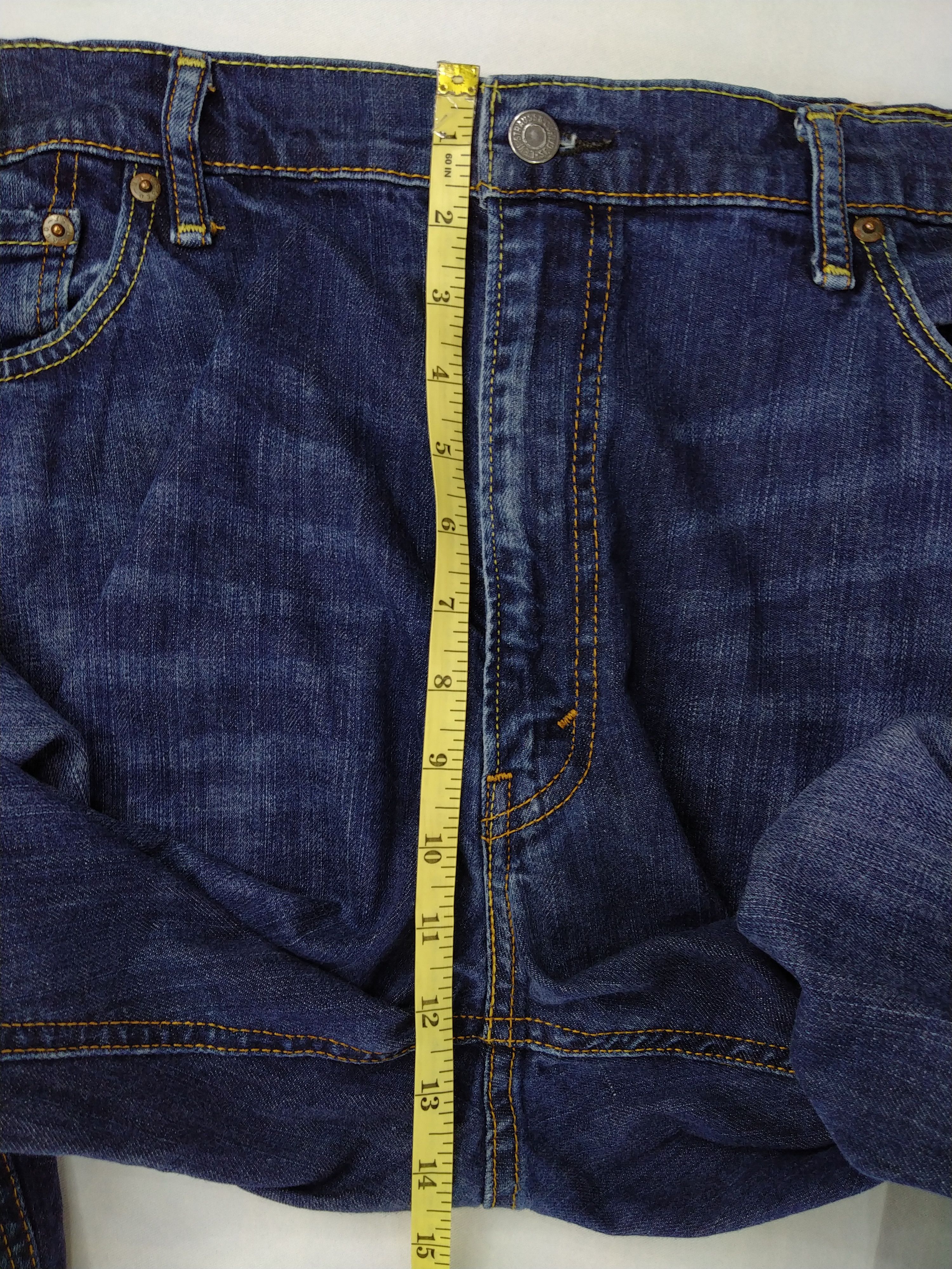 Levi's Distressed Dark Blue Vintage Levi's Denim 41x29.5 -JN401 Size US 41 - 5 Thumbnail