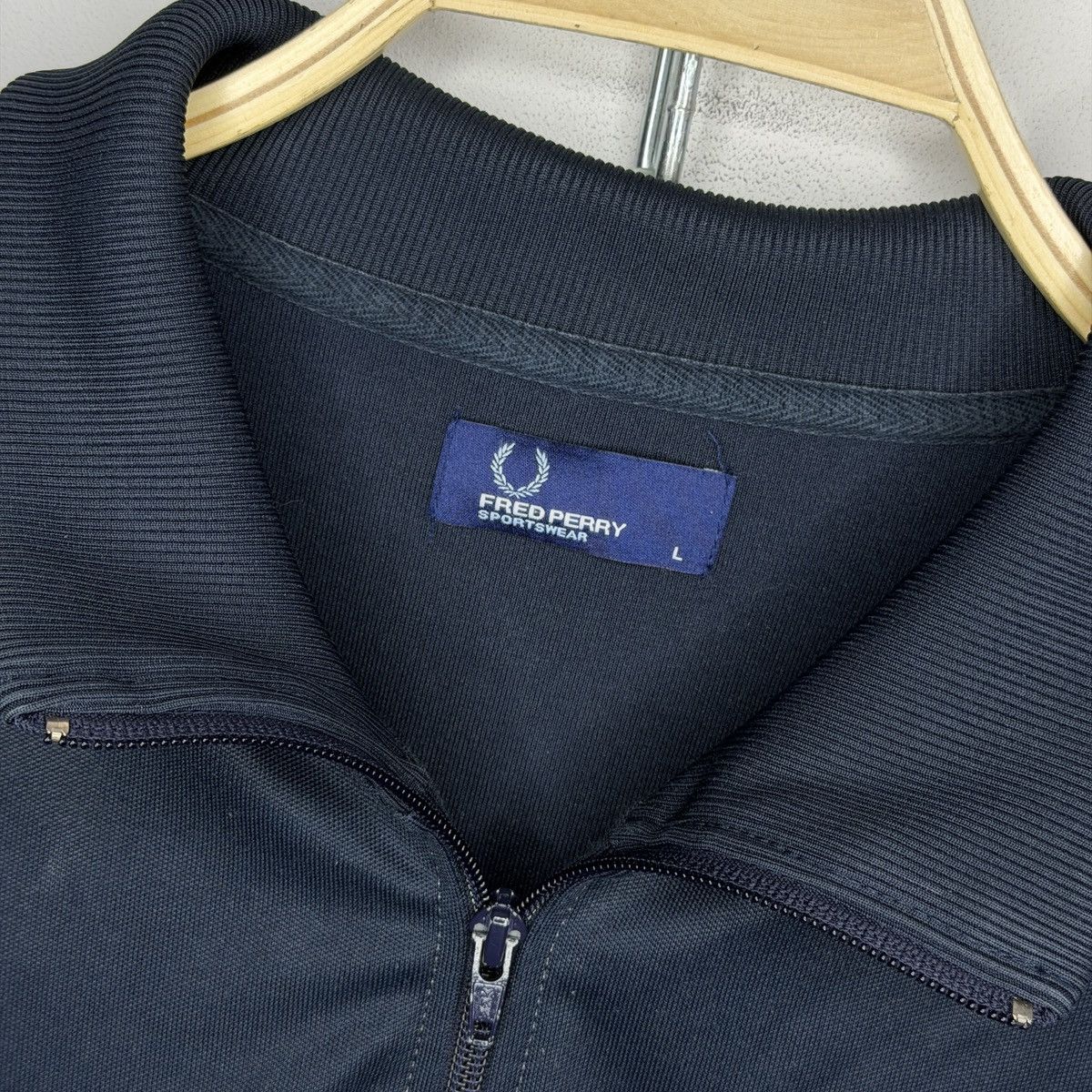 Fred Perry Vintage Fred Perry Jacket Blue Track Tennis Sportswear 80s Size US L / EU 52-54 / 3 - 5 Thumbnail