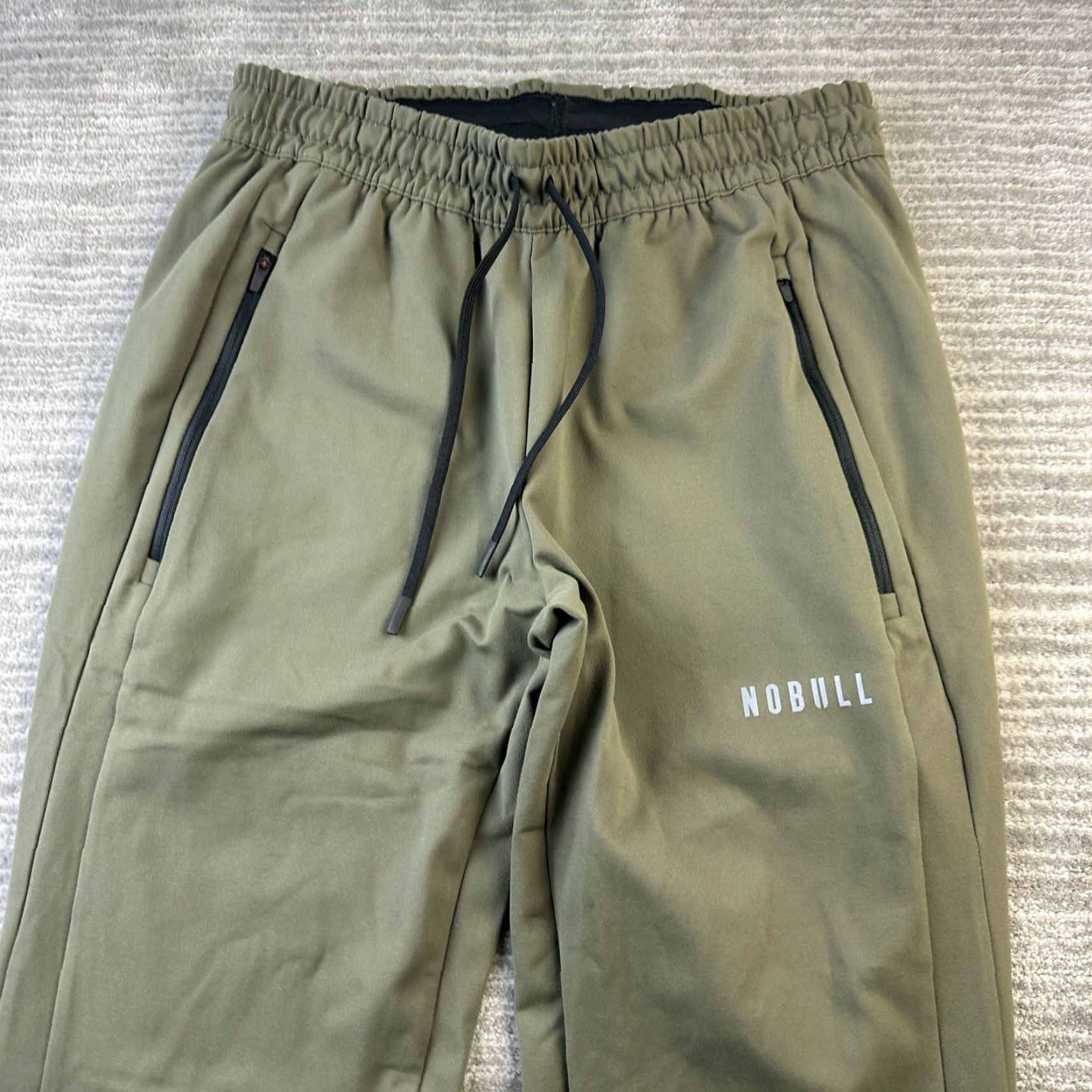 Vintage Nobull Pants Mens Medium Green Lightweight Sweatpants Joggers Gym Training Size US 28 / EU 44 - 3 Thumbnail
