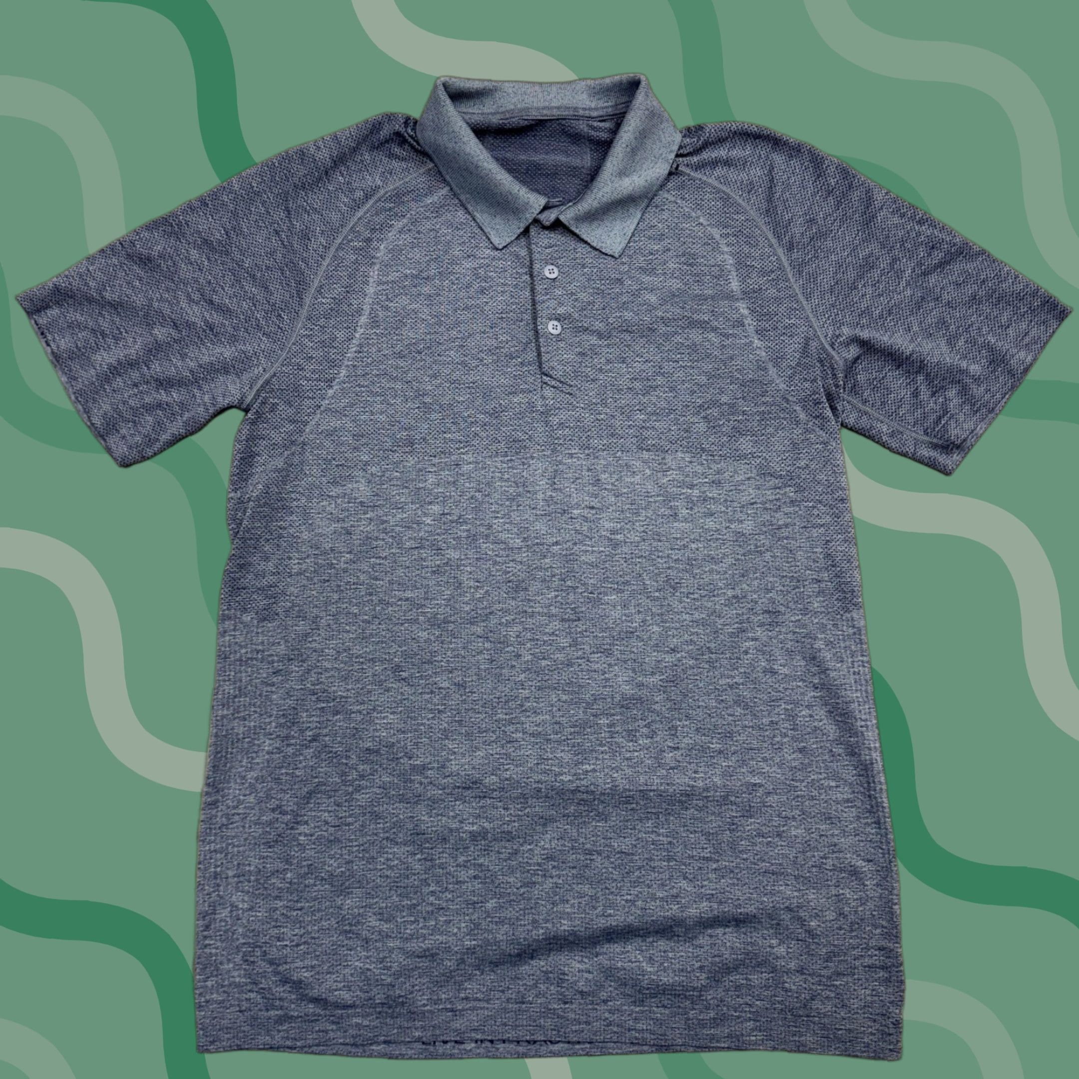 Lululemon Lululemon Polo Shirt Mens M Blue solid Short Sleeve Collared Performance Golf Stretch Vent Tech Size US M / EU 48-50 / 2 - 1 Thumbnail