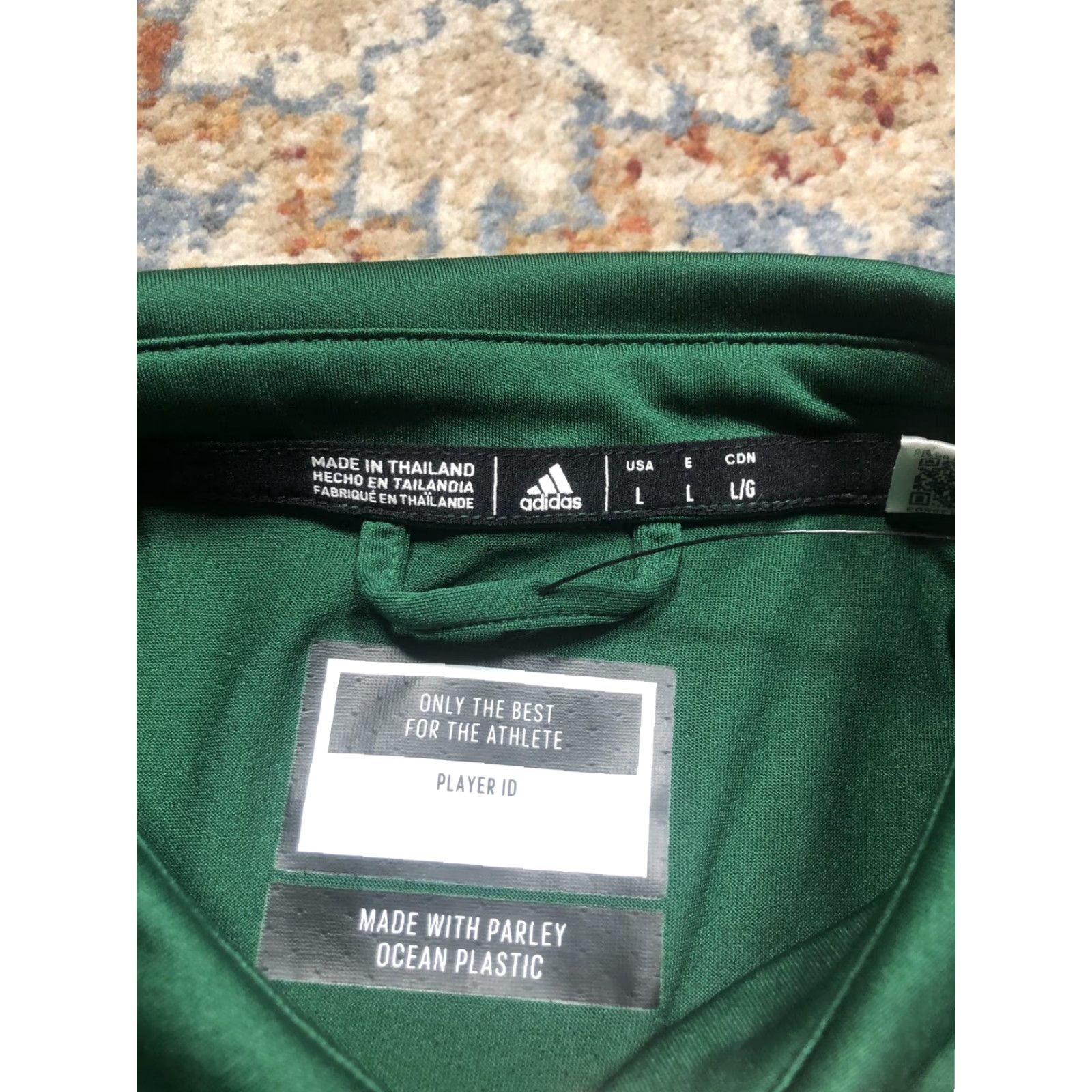 Adidas Adidas Polo Shirt Mens L Green White Ohio Football Parley Ocean Plastic Shirt Mens Large Colorblock Logo Football Size US L / EU 52-54 / 3 - 7 Thumbnail