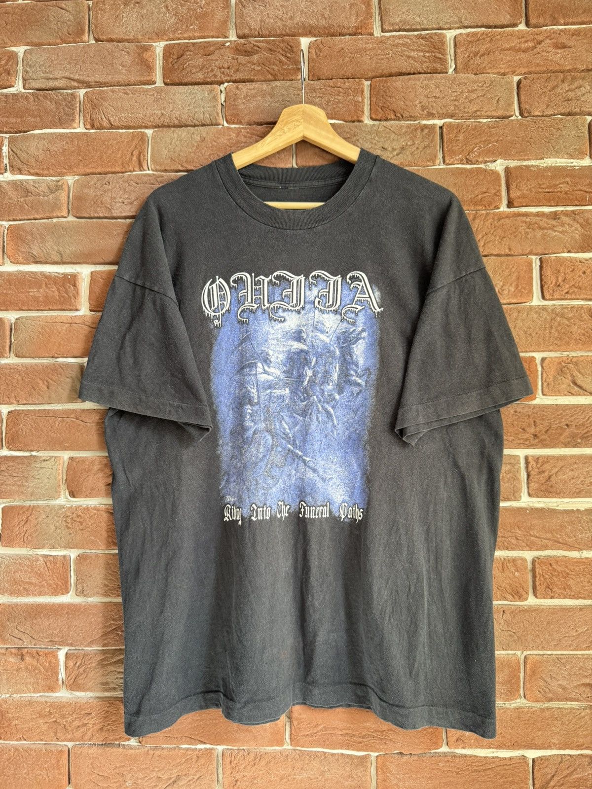 Band Tees Rare Vintage 90s OG Ouija Riding Into Black Metal Tshirt Xl Size US XL / EU 56 / 4 - 1 Thumbnail