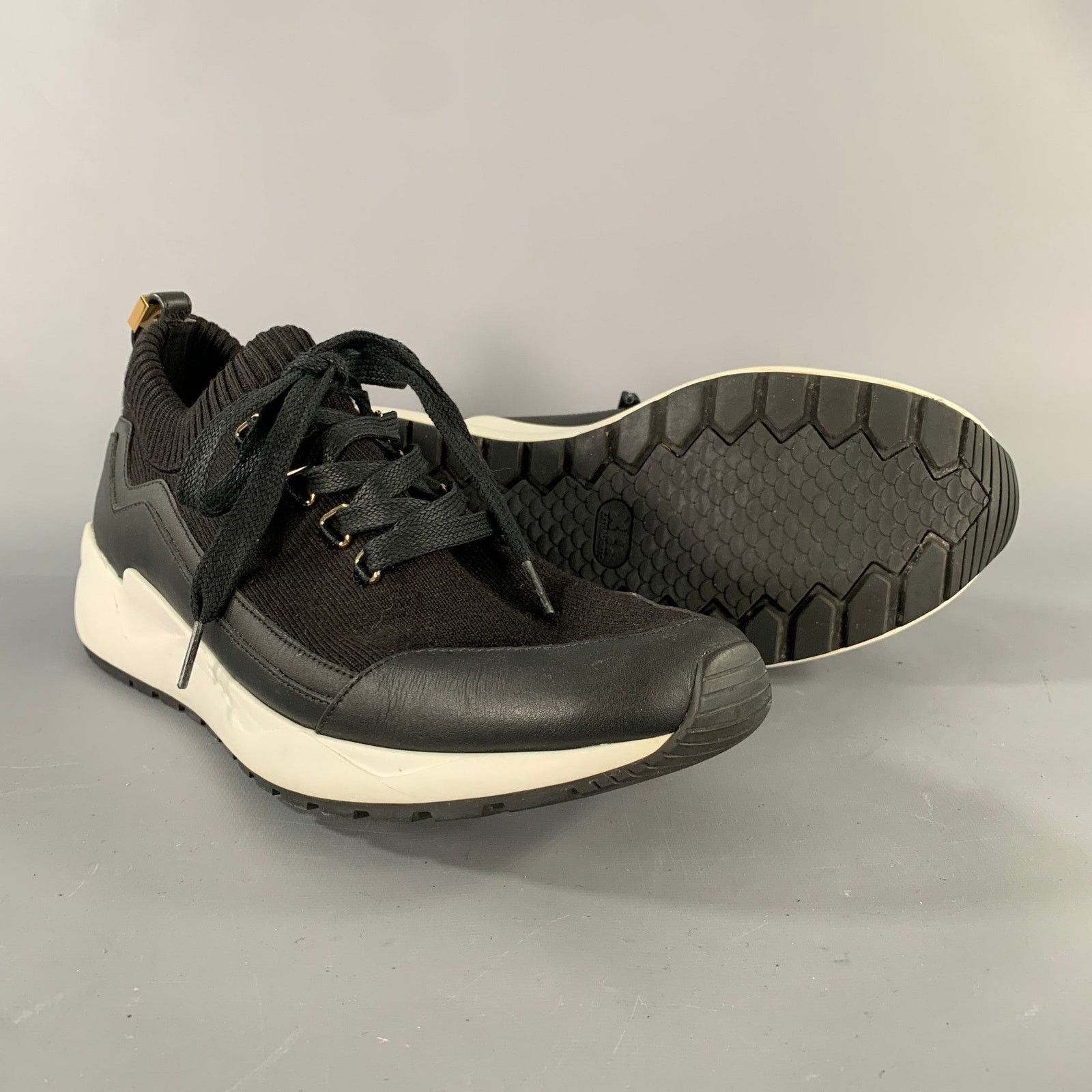 Buscemi BUSCEMI Size 11 Black Knit Lace Up Lace Up Shoes Size US 11 / IT 41 - 5 Thumbnail