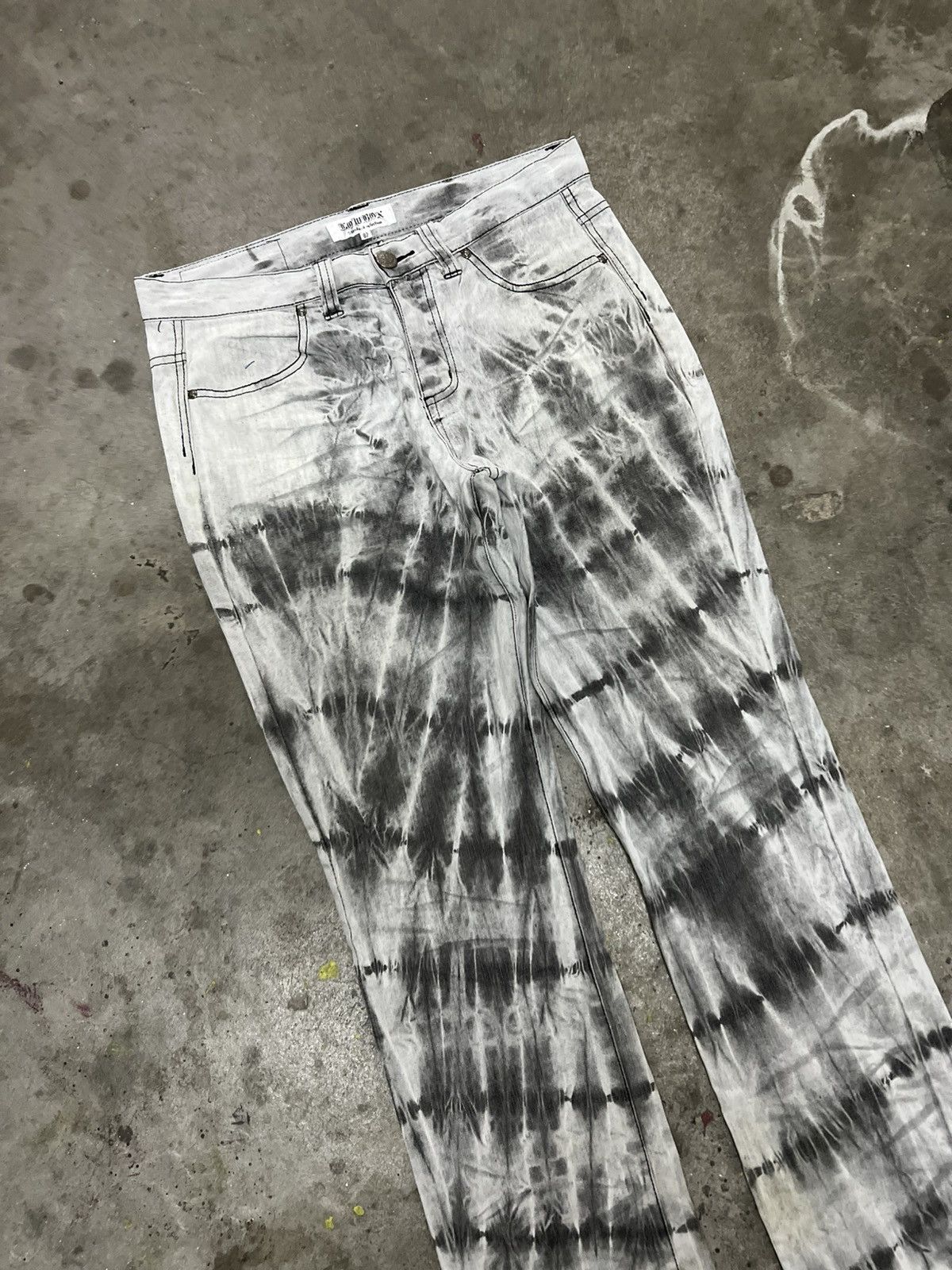Designer × Japanese Brand × Vintage LOW BOX ACID WASH PANT Size US 30 / EU 46 - 7 Thumbnail