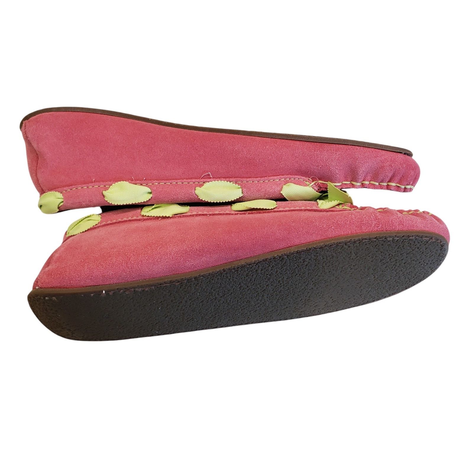L.L. Bean L.L. Bean Womens Pink Leather Slippers Hearthside Size 10 Size US 10 / IT 40 - 8 Thumbnail