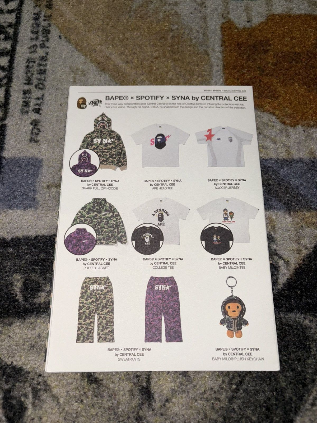 Bape A Bathing Ape x Central Cee Poster / Zine Size ONE SIZE - 5 Thumbnail