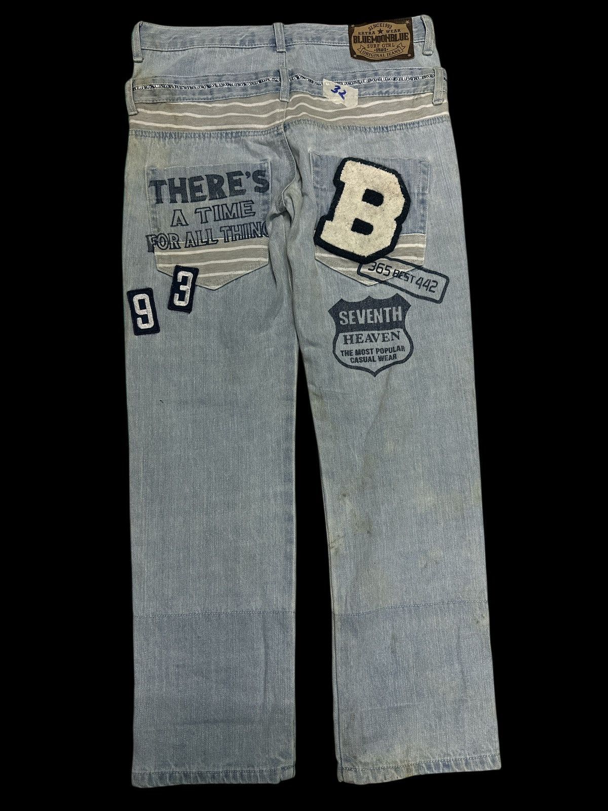 If Six Was Nine Double Waist 💥 Hickory Denim Blue Moon Blue💥 Size US 32 / EU 48 - 3 Thumbnail