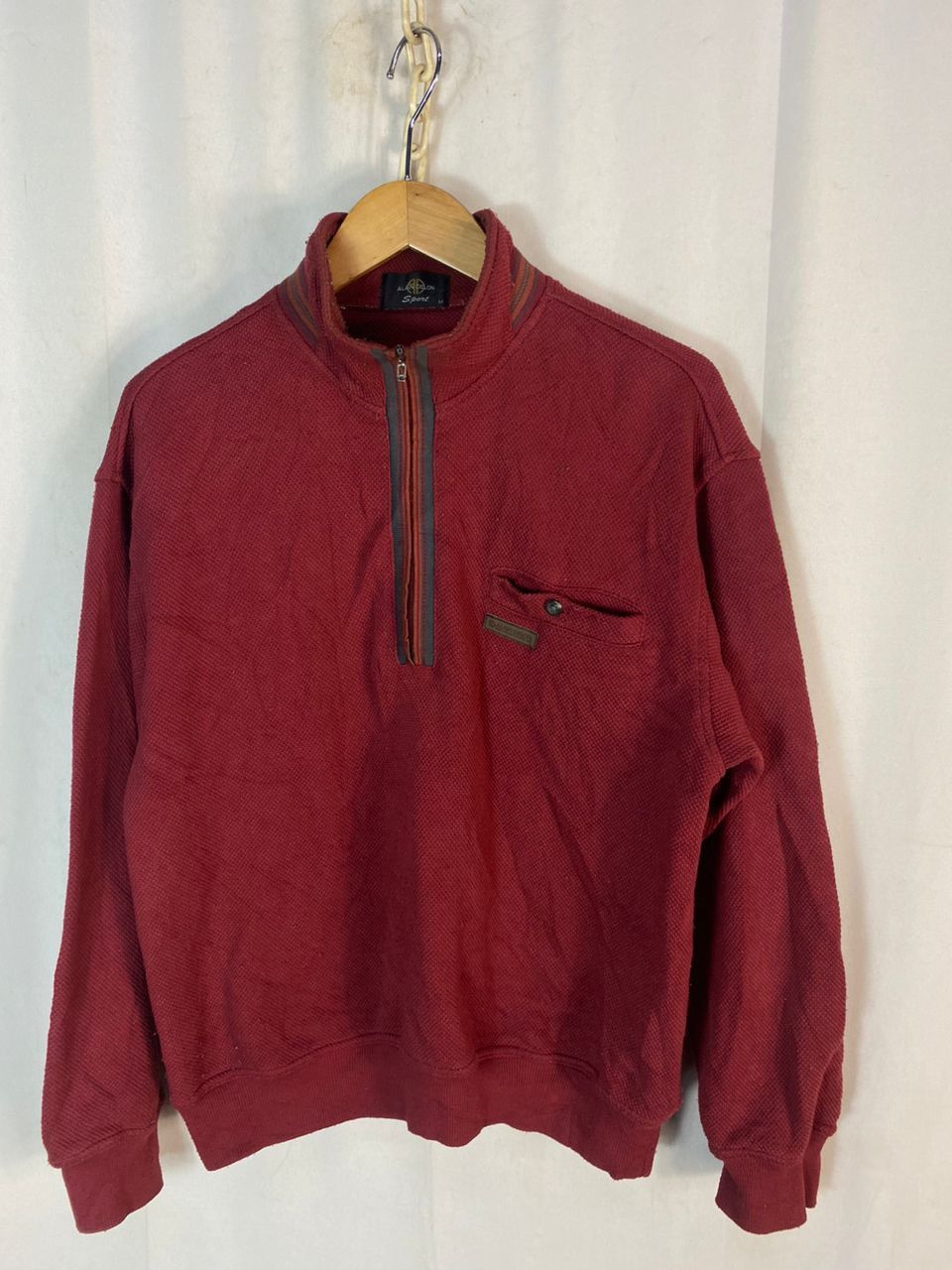 ALAIN DELON Unisex 🔥Alain delon sport half zipper sweatshirt Size US M / EU 48-50 / 2 - 1 Thumbnail