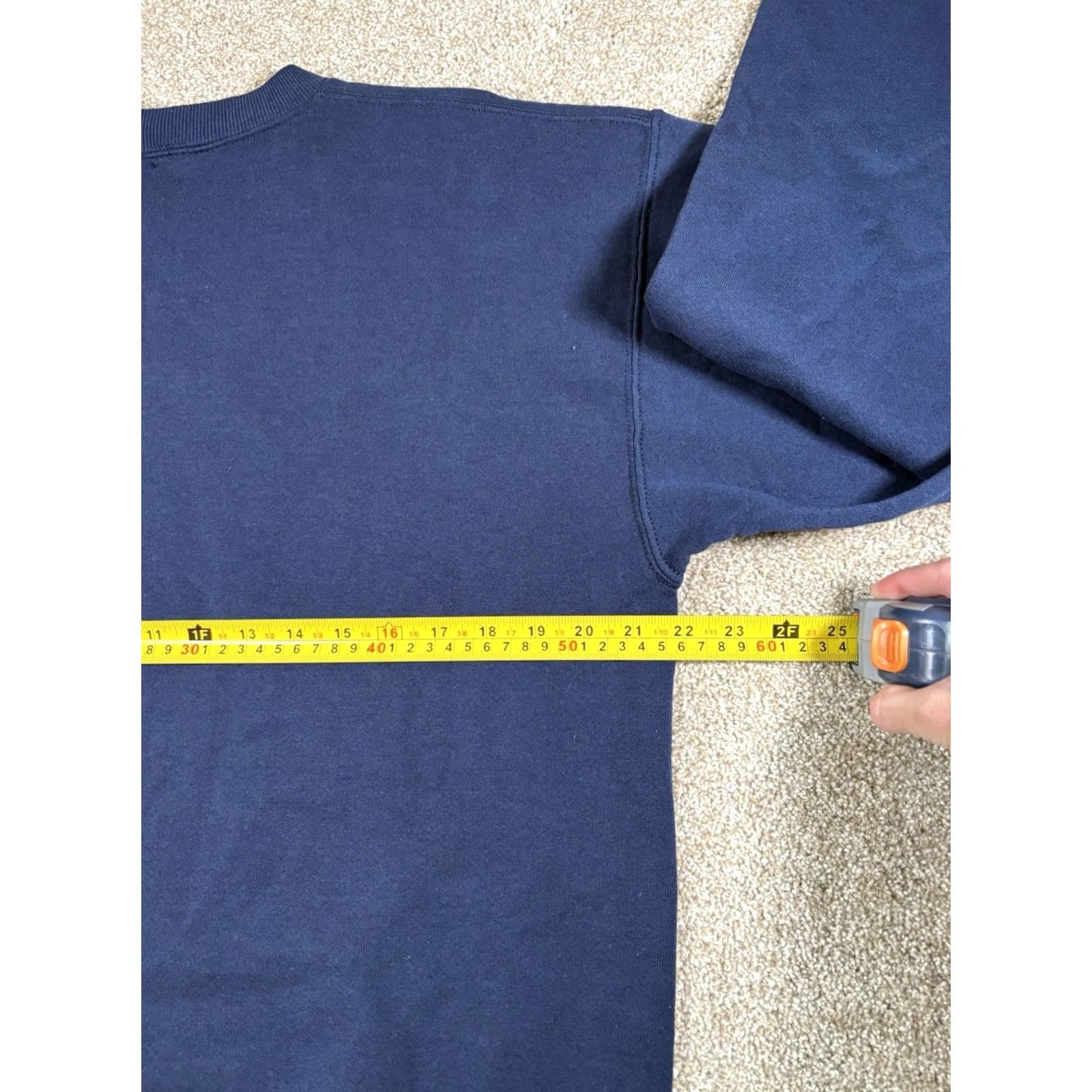 Wilson VINTAGE Wilson Staff Men's Navy Blue Crewneck Pullover Sweatshirt M Blue Logo 90s USA Mens Size US M / EU 48-50 / 2 - 6 Thumbnail