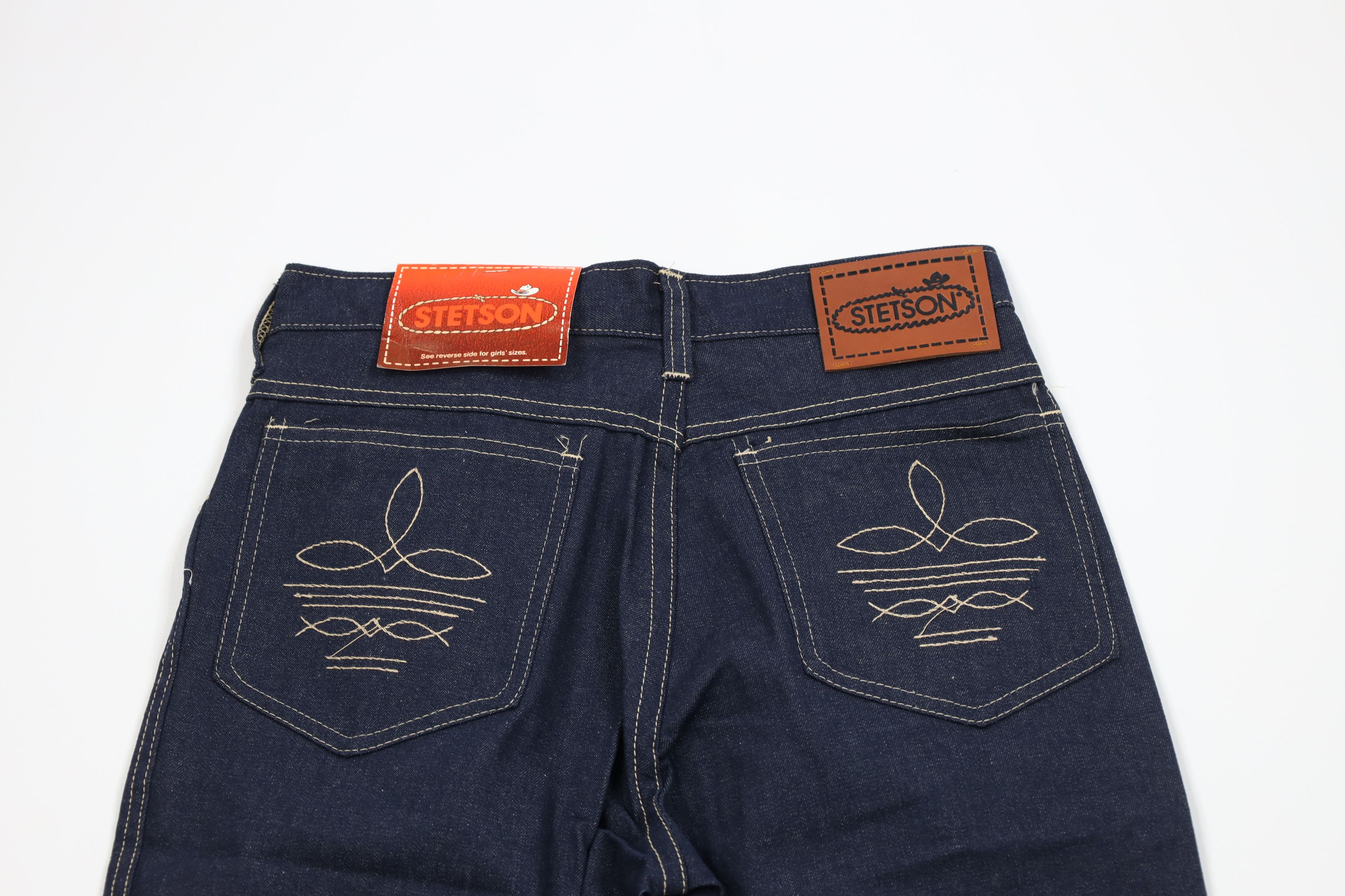 Vintage Deadstock Vintage 70s Stetson Flared Denim Jeans Indigo USA Size US 28 / EU 44 - 9 Thumbnail