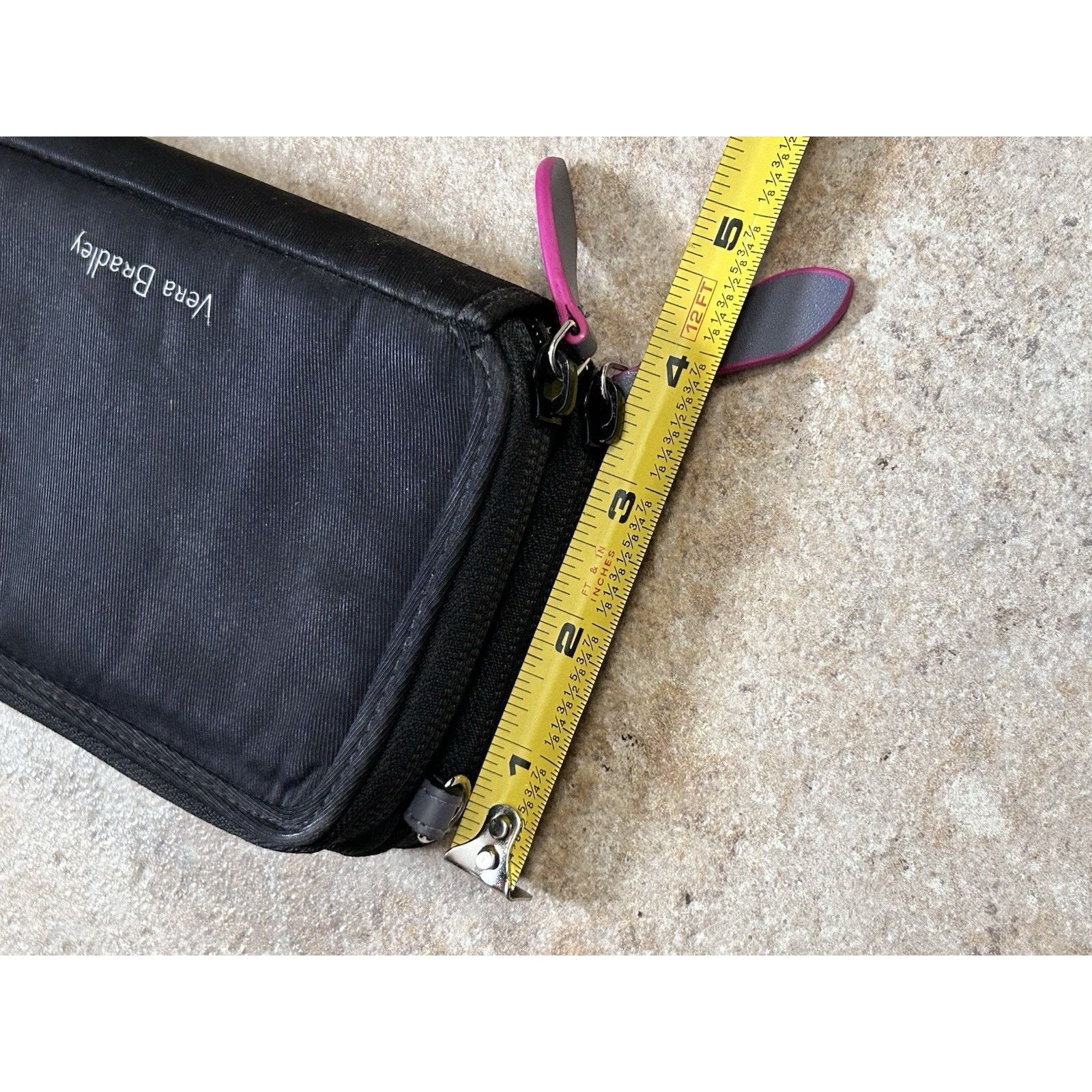 Vera Bradley vera bradley wallet zip around Black Pink Interior RFID Size ONE SIZE - 10 Thumbnail