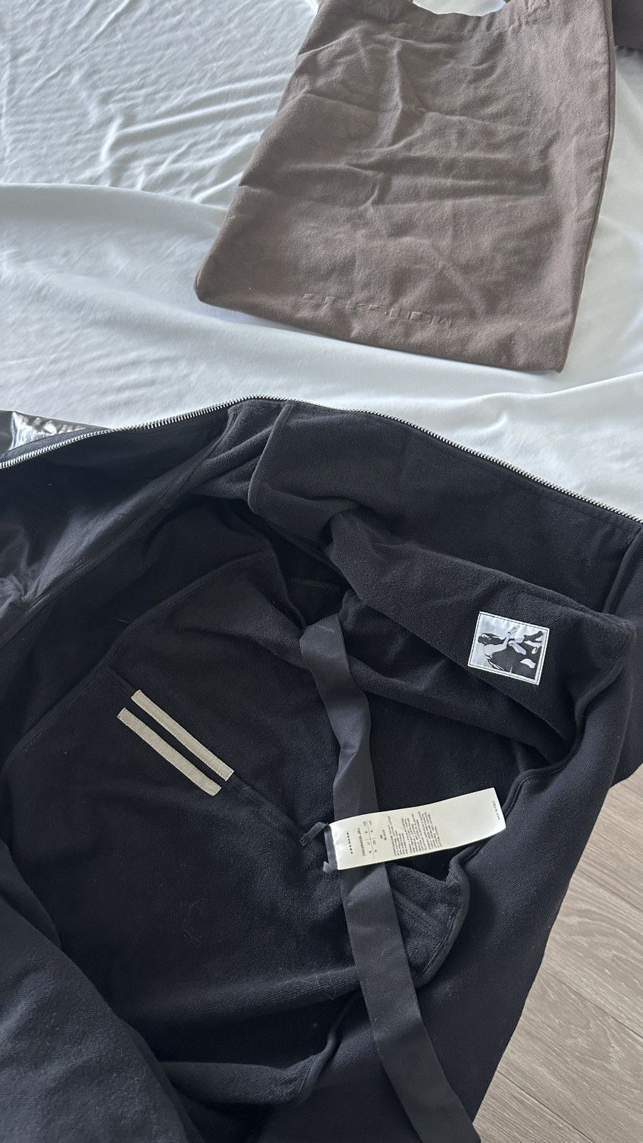 Rick Owens Drkshdw Rick owens DRKSHDW black coated hoodie Size S / US 4 / IT 40 - 8 Thumbnail
