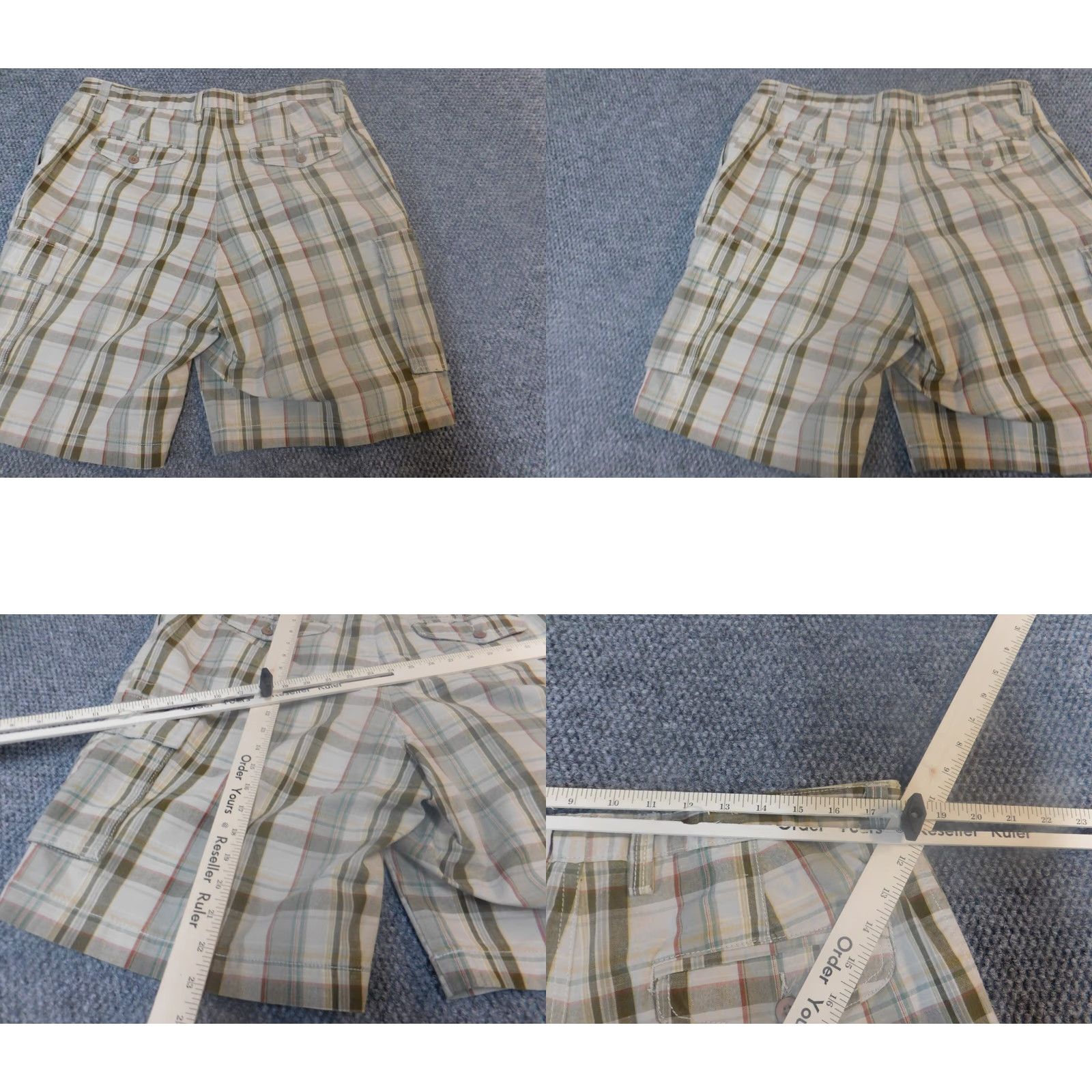 Dockers DOCKERS Cargo Shorts 36 Beige Plaid Flat Front Relaxed Mens Regular Size 36 Casual Beige Cotton Knit Logo utility breathable 90s? Size US 42 / EU 58 - 8 Thumbnail