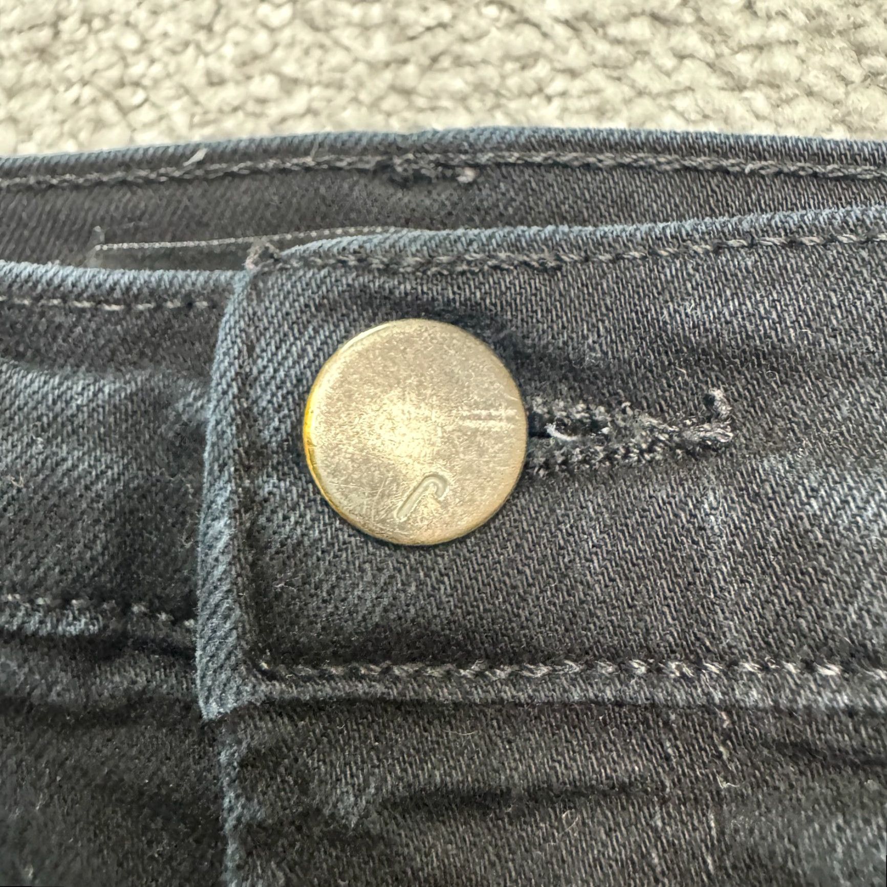 J Brand J Brand 811 Skinny Jeans Womens 28 Shadow Black Mid Rise Stretch Denim 5-Pocket Design Button Zip Inseam 28 Size 28" / US 6 / IT 42 - 5 Thumbnail