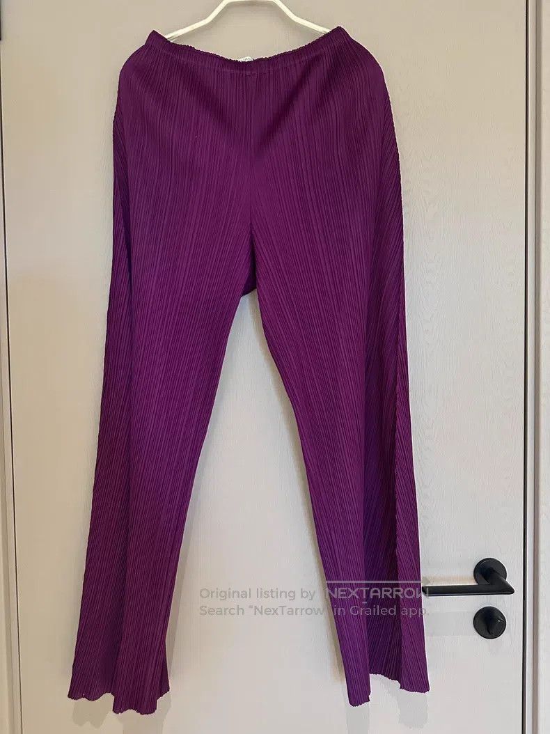 Issey Miyake Issey Miyake Purple Pants Size 26" / US 2 / IT 38 - 1 Thumbnail