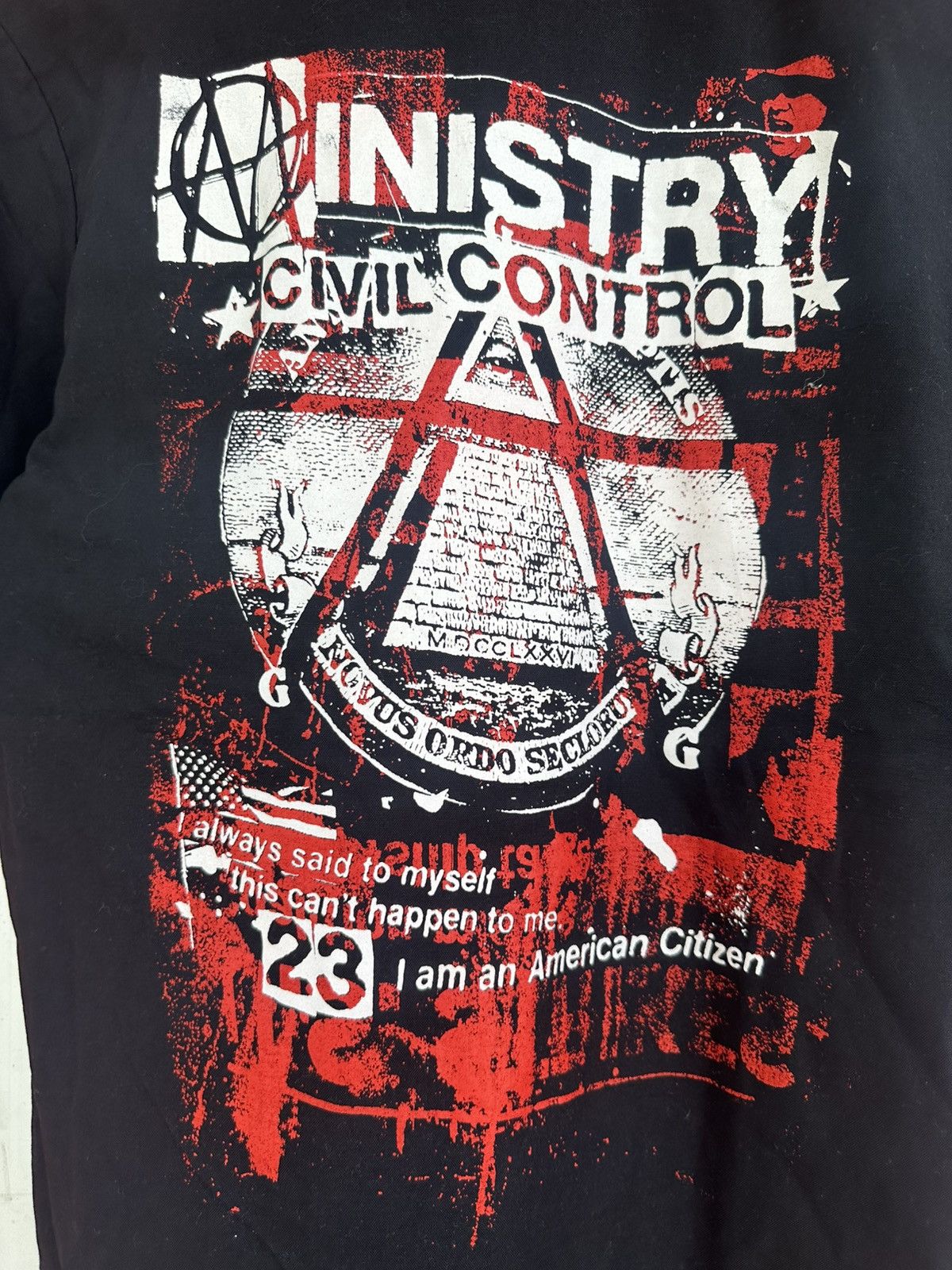 Seditionaries Vintage Anarchy Ministry Civil Control Punk Polo Shirt Size US M / EU 48-50 / 2 - 4 Thumbnail