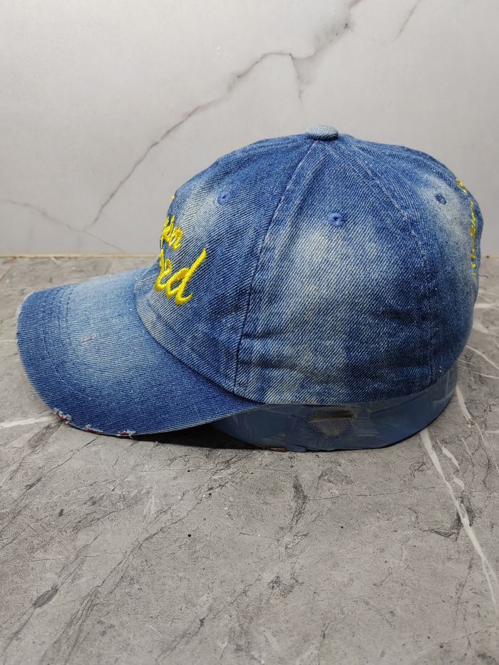 Japanese Brand Vintage Super Blessed Denim Style Cap Hat Size ONE SIZE - 4 Thumbnail