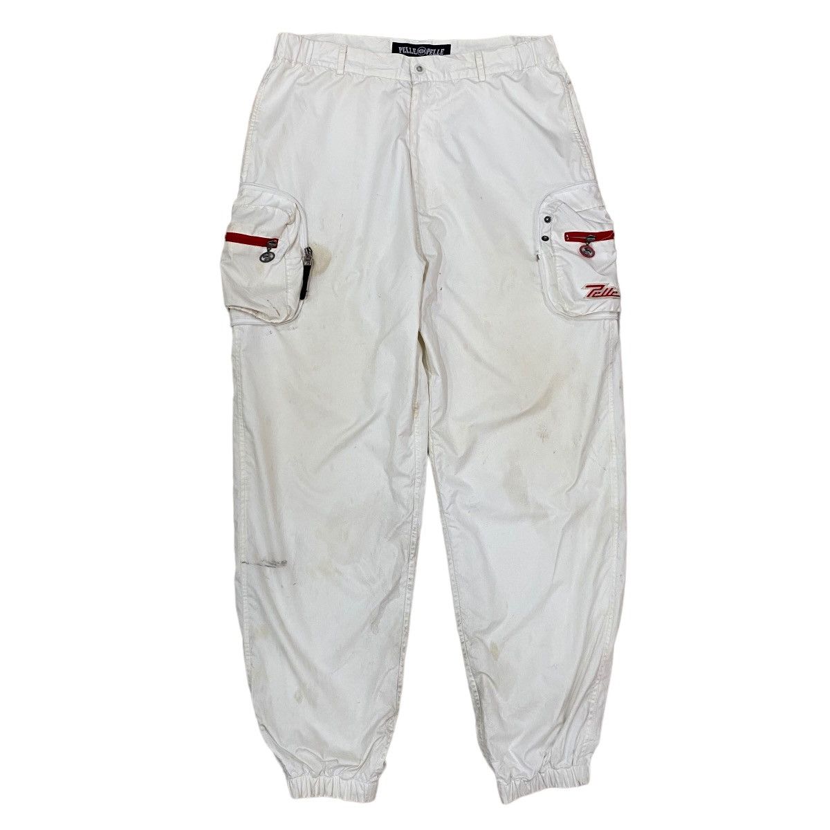 Marc Buchanan × Pelle Pelle ☀️MARC BUCHANAN PELLE PELLE CARGO POLYESTER PANT Size US 33 - 2 Thumbnail
