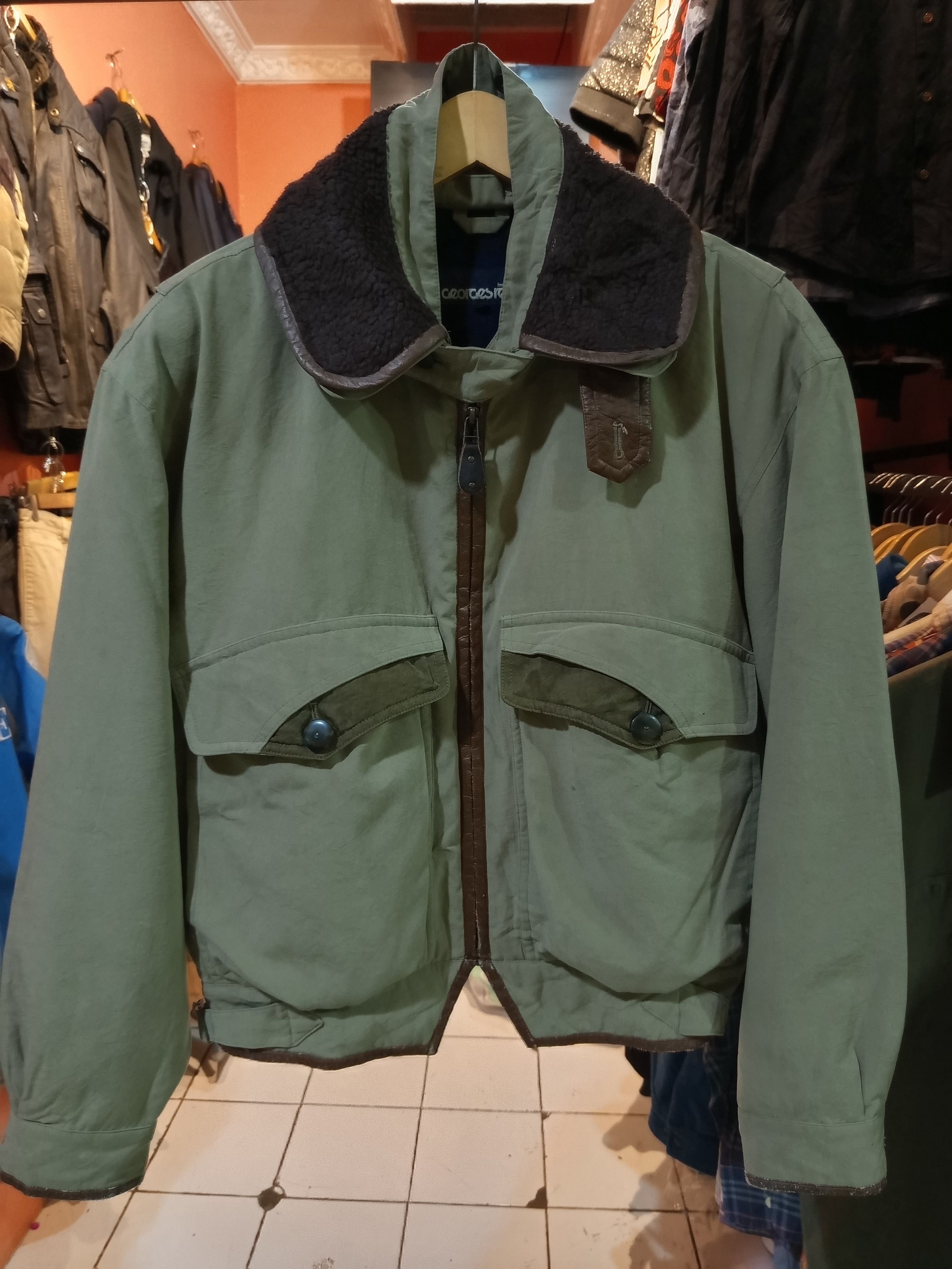 Vintage Georges Rech Homme Jacket Detachable Collar Size US L / EU 52-54 / 3 - 1 Thumbnail