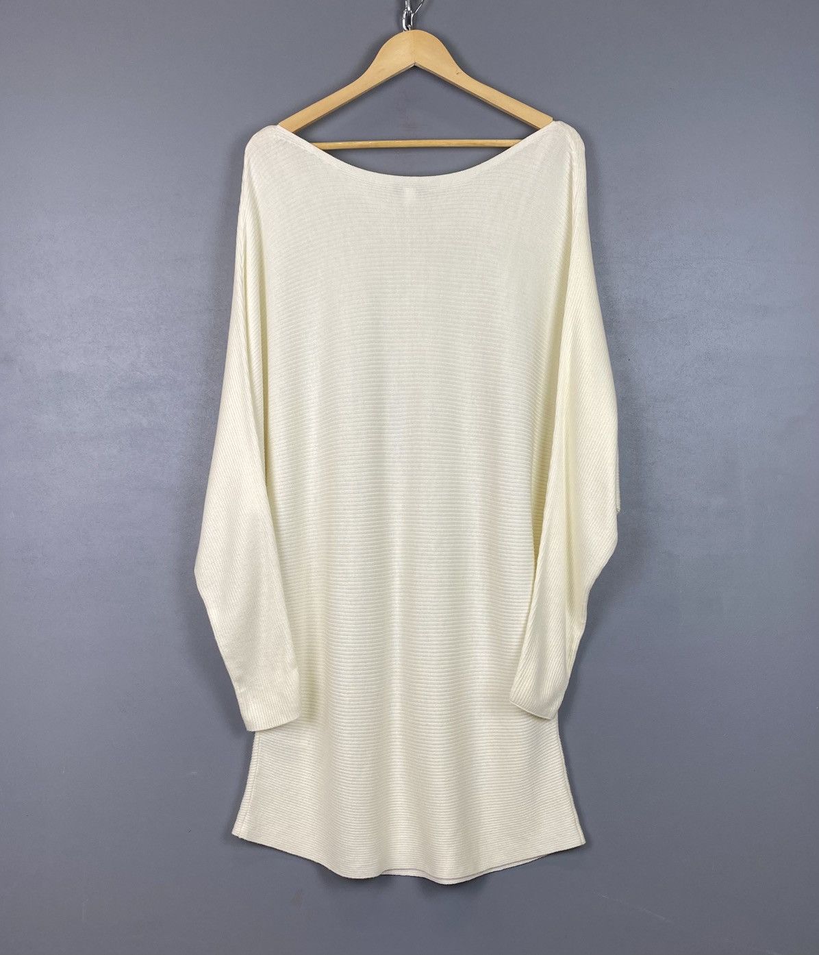 Reiss Reiss OE Ilara Draped Ribbed Viscose / Cashmere Top Sweater Size L / US 10 / IT 46 - 11 Thumbnail