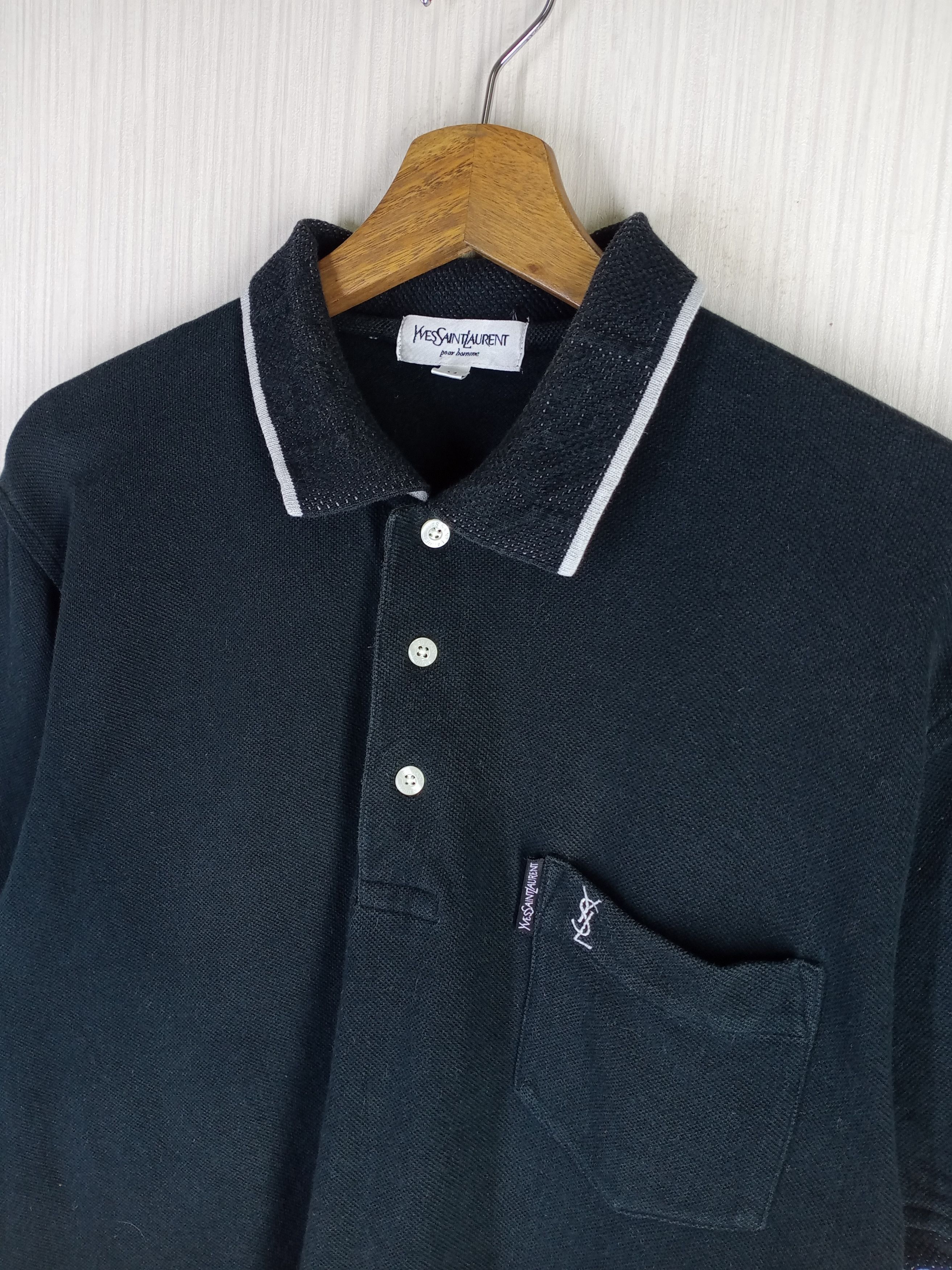 Yves Saint Laurent Rare Vintage 90s Yves Saint Laurent Pour Homme Polo Shirt Size US M / EU 48-50 / 2 - 1 Thumbnail