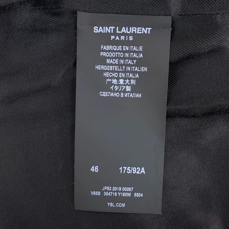 Saint Laurent Paris Saint Laurent Paris Deep red striped wool single-breasted Size US S / EU 44-46 / 1 - 6 Thumbnail