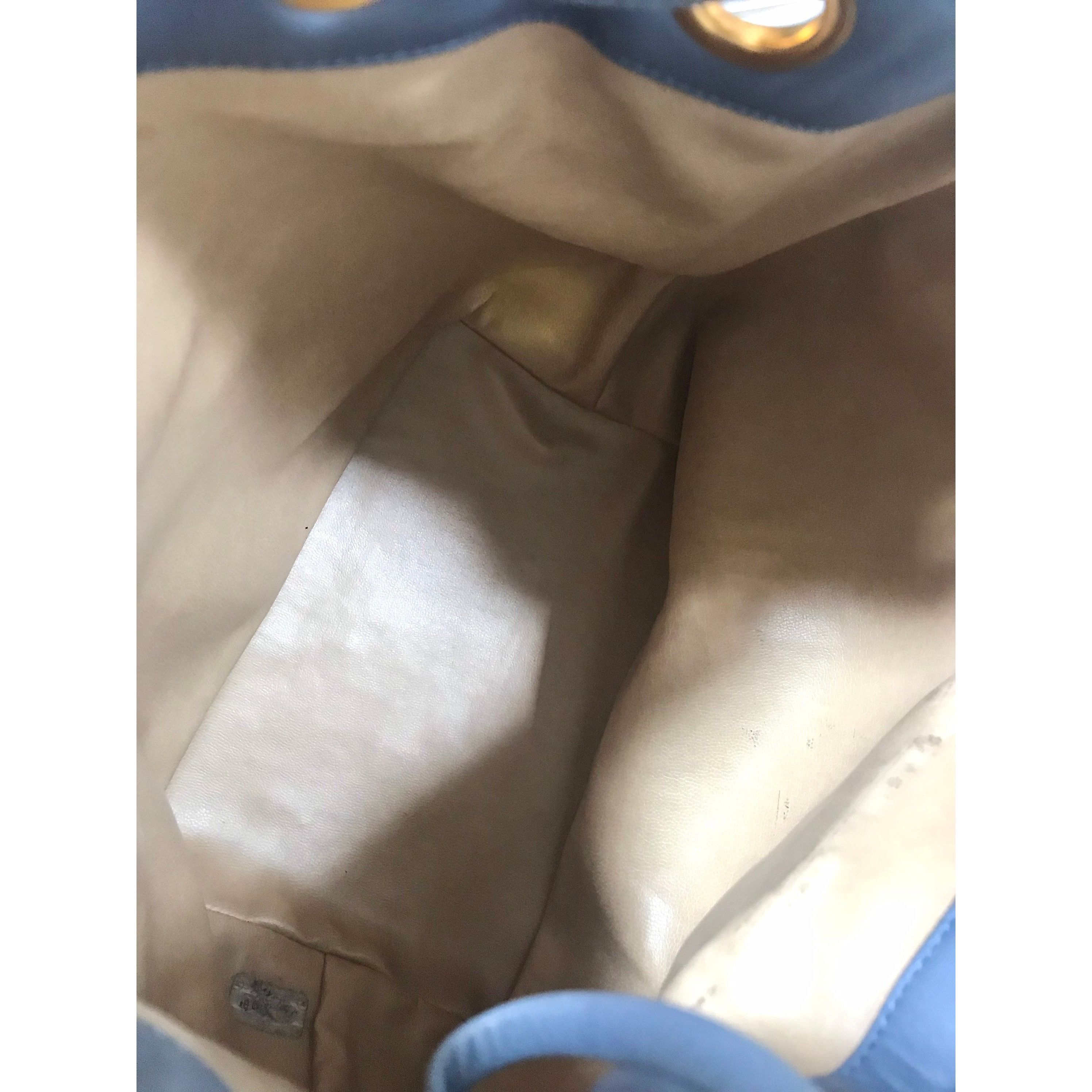 Chanel Vintage CHANEL blue canvas and leather combo hobo bag Size ONE SIZE - 8 Thumbnail