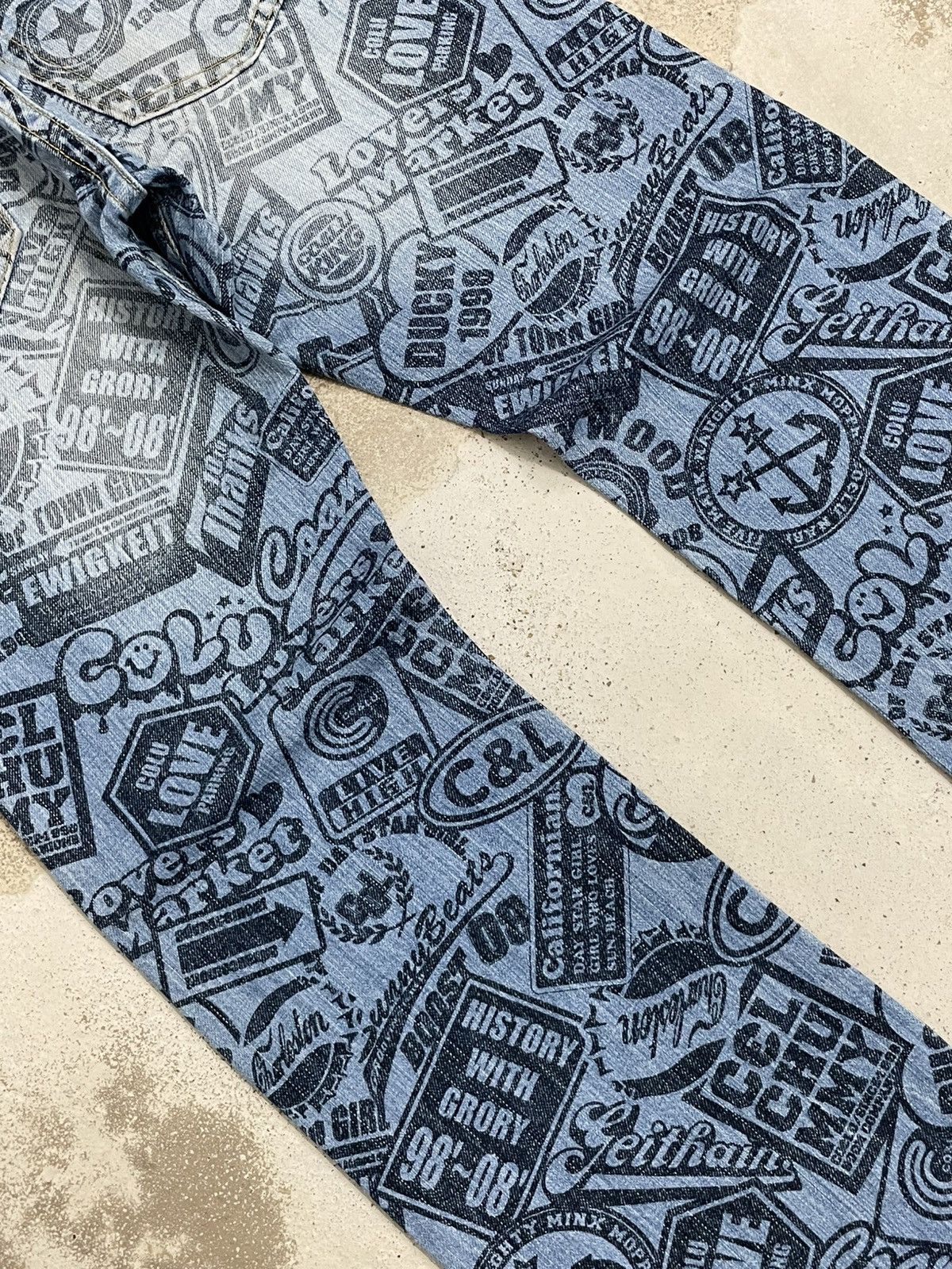 Hysteric Glamour Co Lu Full Printed Denim Hysteric Japanese Fashion Denim Size US 26 / EU 42 - 14 Thumbnail