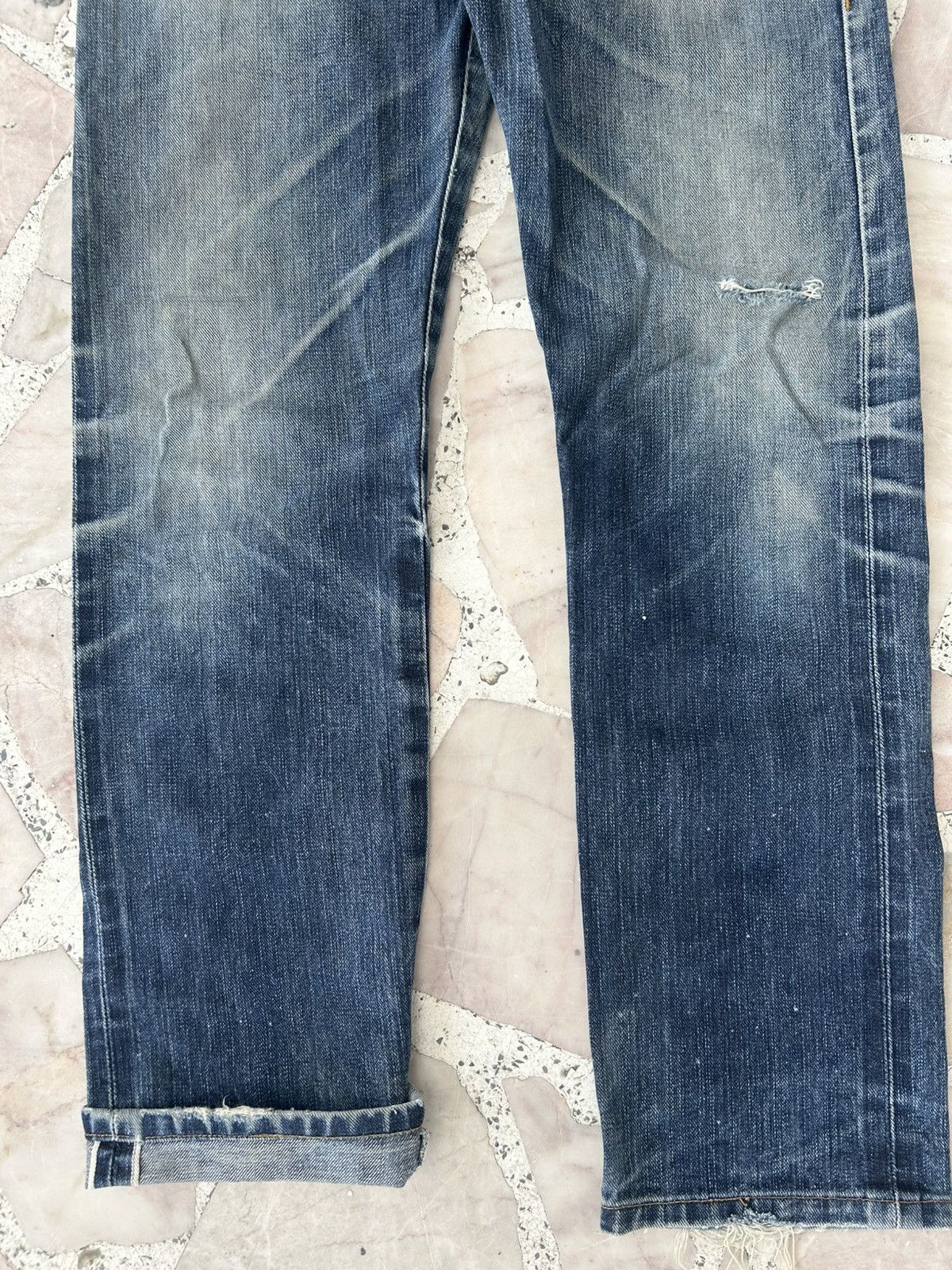 Naked & Famous Vintage Selvedge Ripped Denim Japan Size US 29 - 4 Thumbnail