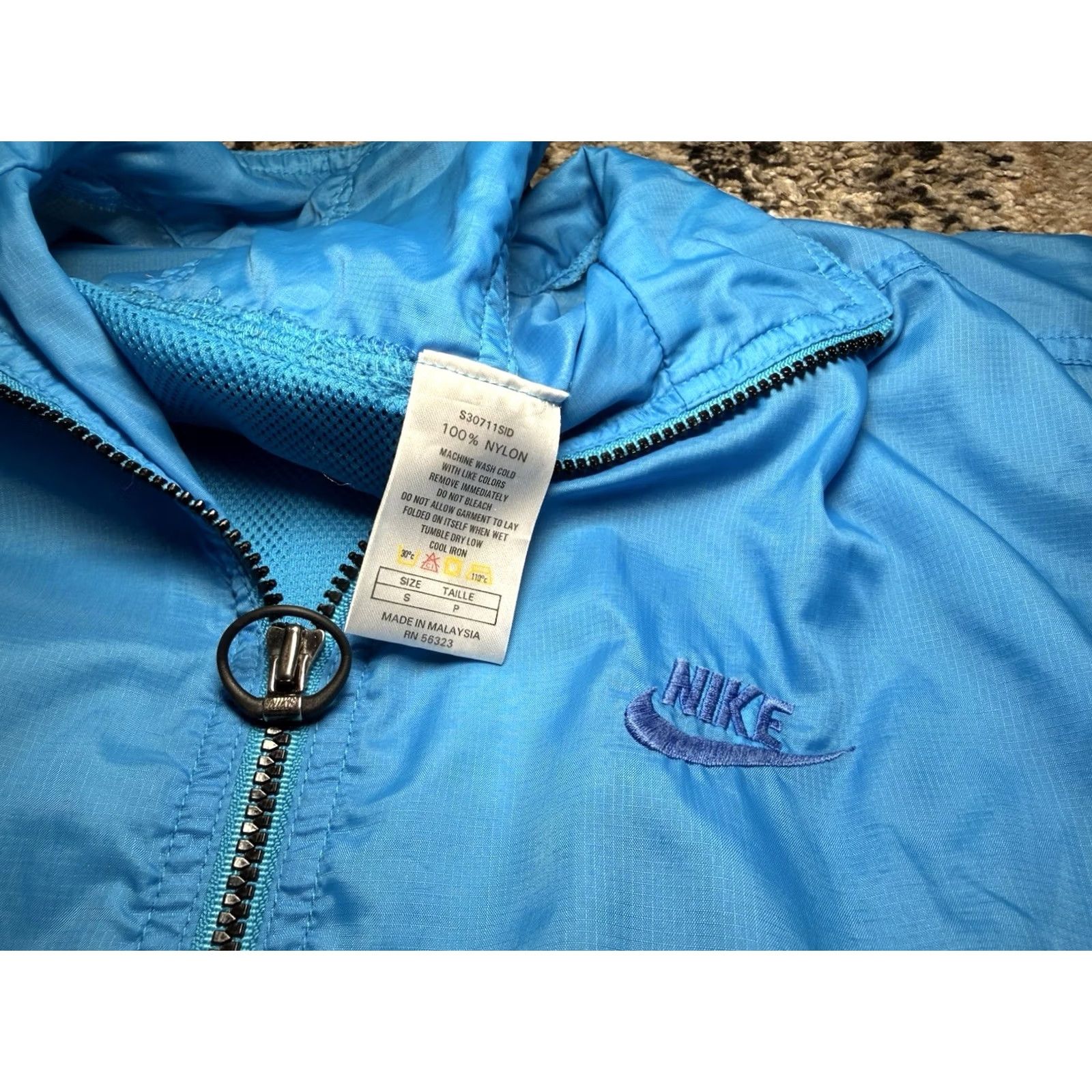 Nike VINTAGE Nike Windbreaker Jacket Pullover Track 80s 90s Blue L Size US S / EU 44-46 / 1 - 6 Thumbnail