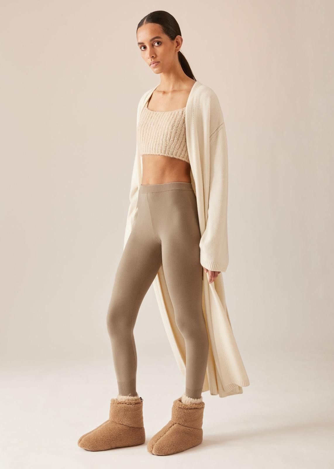 Loro Piana o1srvl11e1124 Cocooning Virgin Wool Leggings in Camel Size 30" / US 8 / IT 44 - 5 Thumbnail