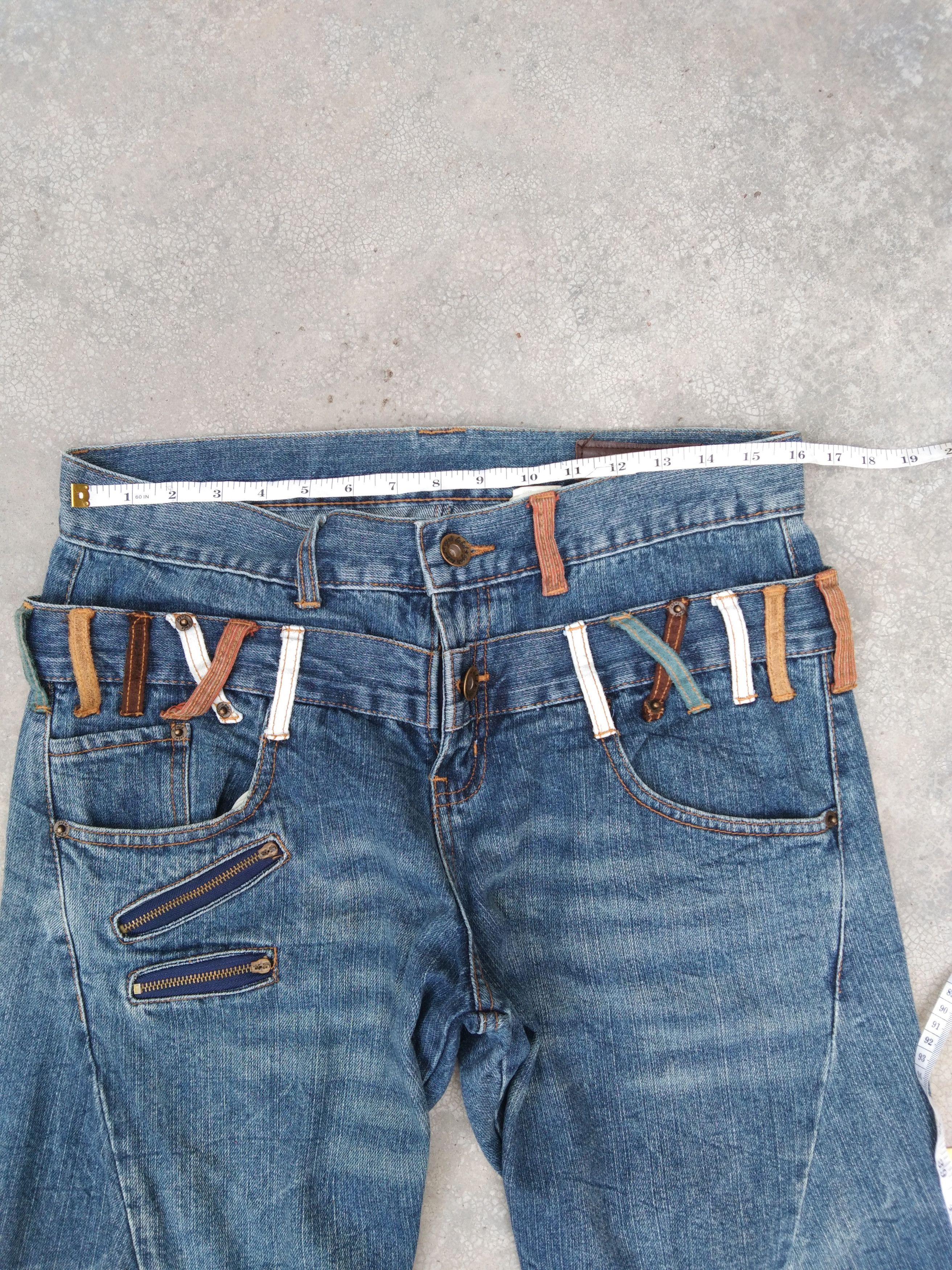 Japanese Brand Vintage Japanese Double Waist Engineered Jeans 32x34 Size US 32 / EU 48 - 5 Thumbnail