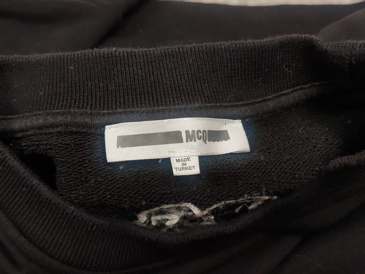 Alexander McQueen McQ Alexander McQueen Design Black Logo Matter Sweatshirt Size US S / EU 44-46 / 1 - 13 Thumbnail