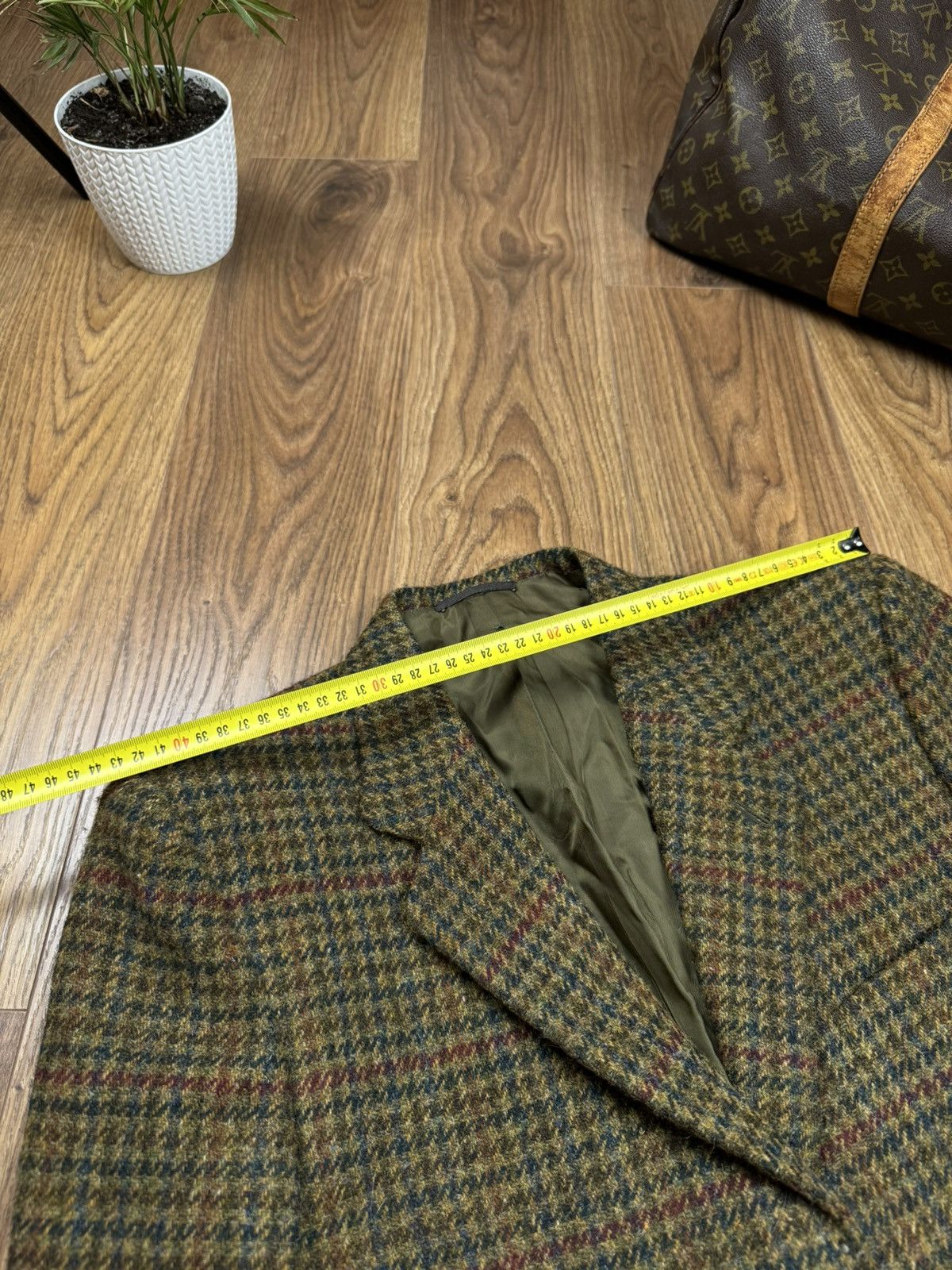 Harris Tweed Vintage wool blazer Harris Tweed original retro item Size 38S - 6 Thumbnail