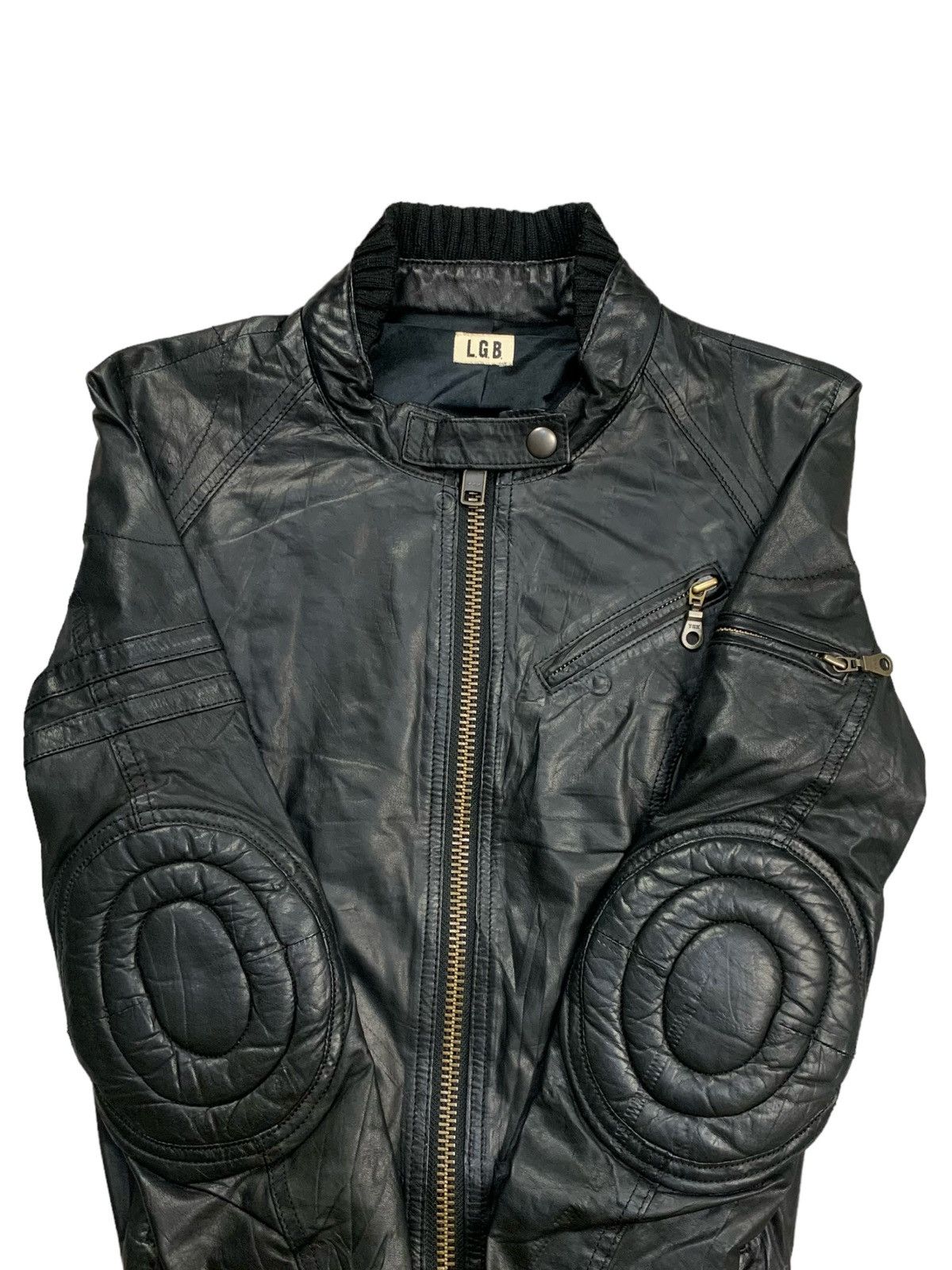 2000s L.G.B - Cyber Riders Leather Jacket