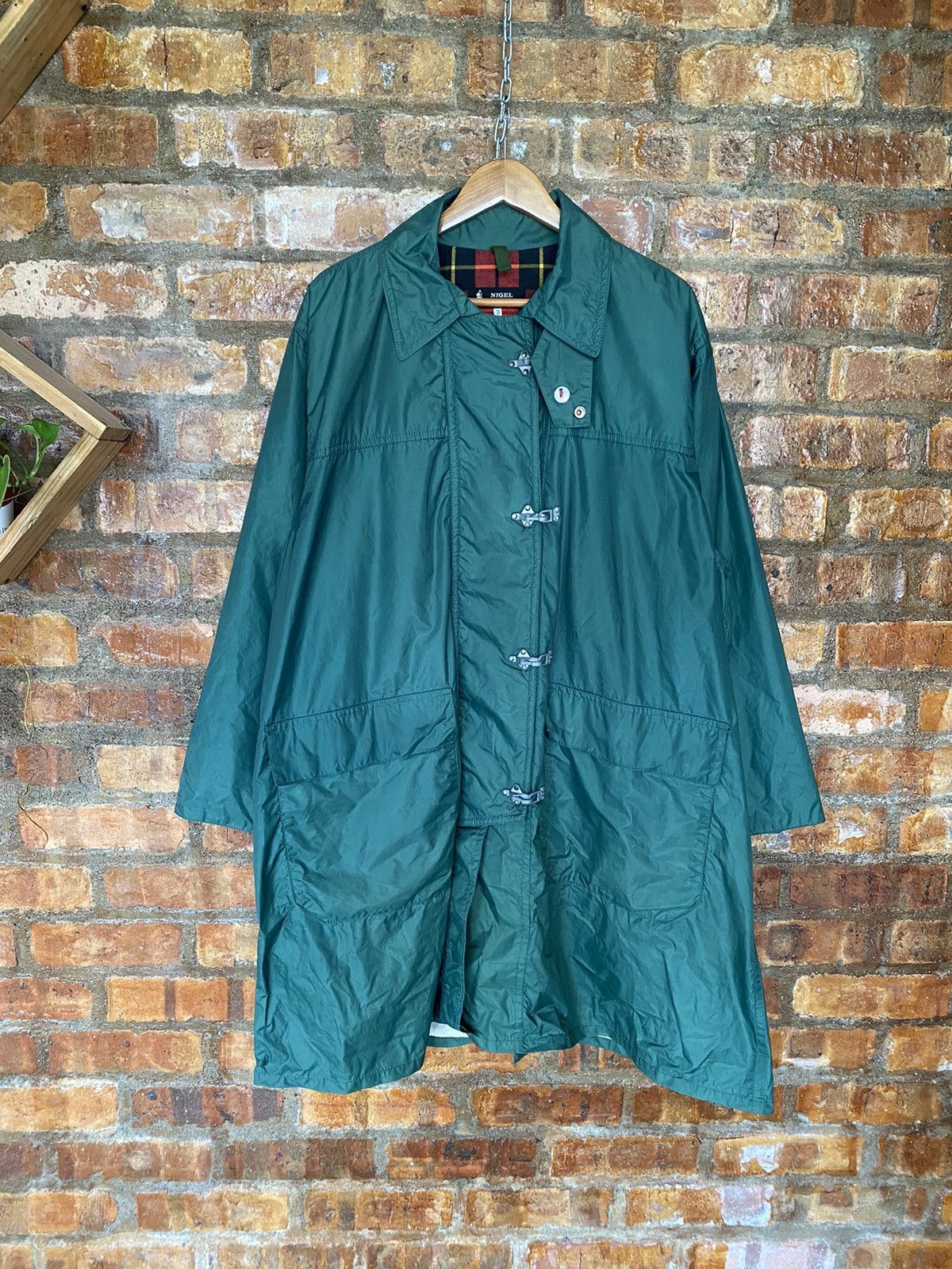 Nigel Cabourn 90s Nigel Cabourn Raincoat tartan lining Size US L / EU 52-54 / 3 - 2 Thumbnail