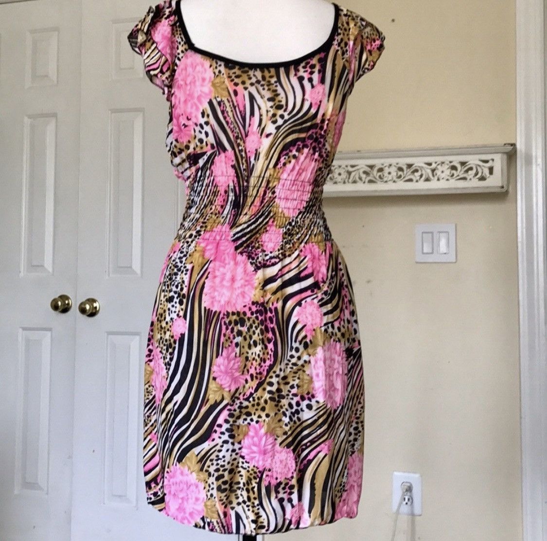 Other YPP EMBROIDERED MULTI ANIMAL PRINT ABOVE KNEE DRESS Size M / US 6-8 / IT 42-44 - 5 Thumbnail