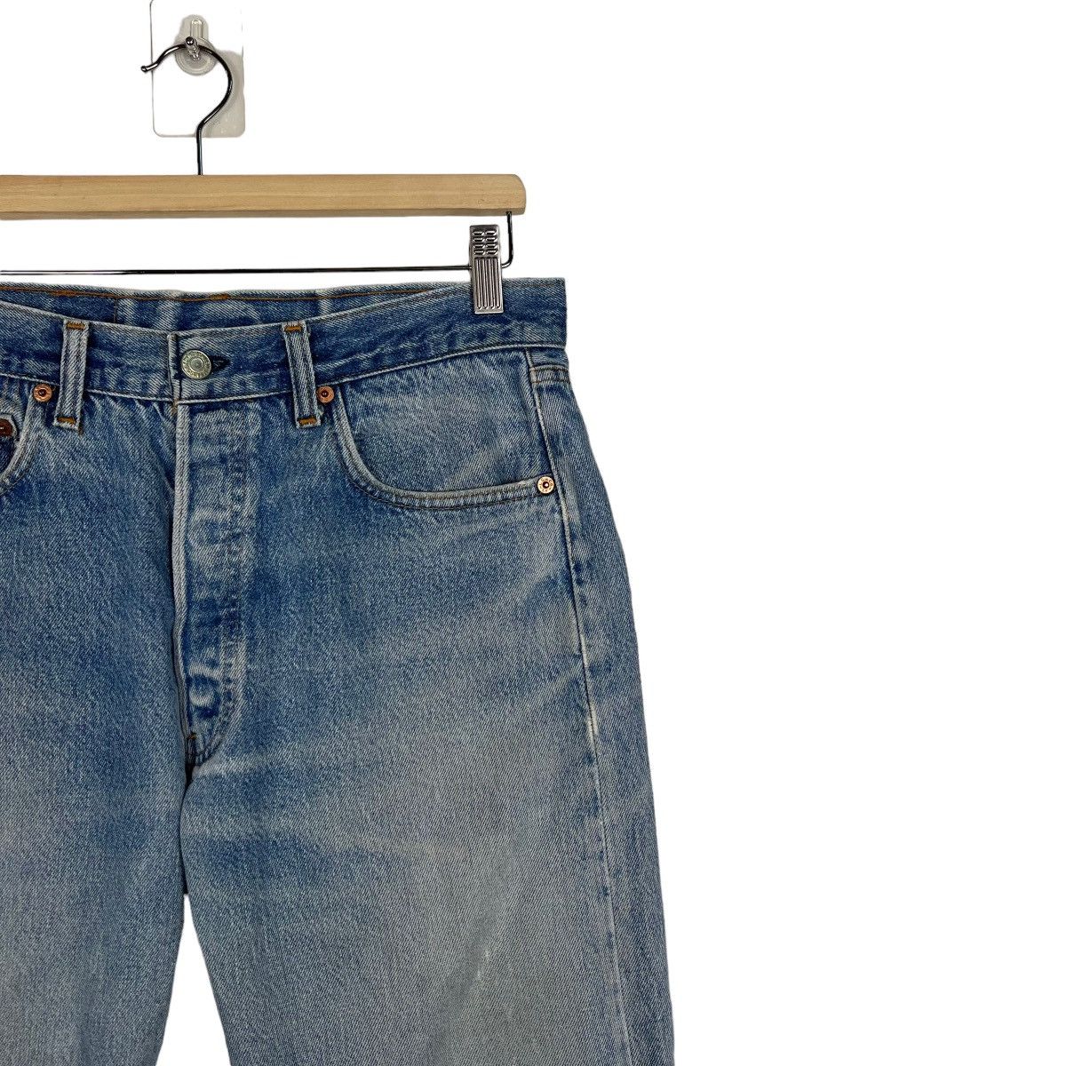 Levi's 🔥80s VINTAGE LEVIS 501 DISTRESS DENIM Size US 32 / EU 48 - 7 Thumbnail
