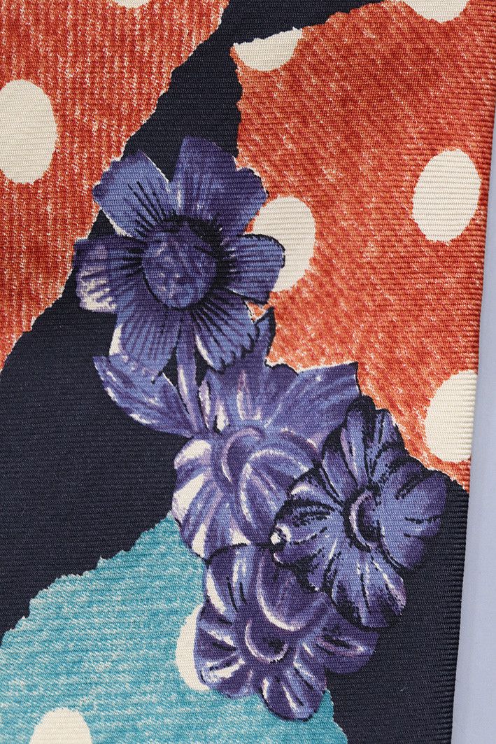 Hugo Boss × Vintage Vintage Hugo Boss Silk Tie – Bold Polka Dot Floral Print Size ONE SIZE - 7 Thumbnail